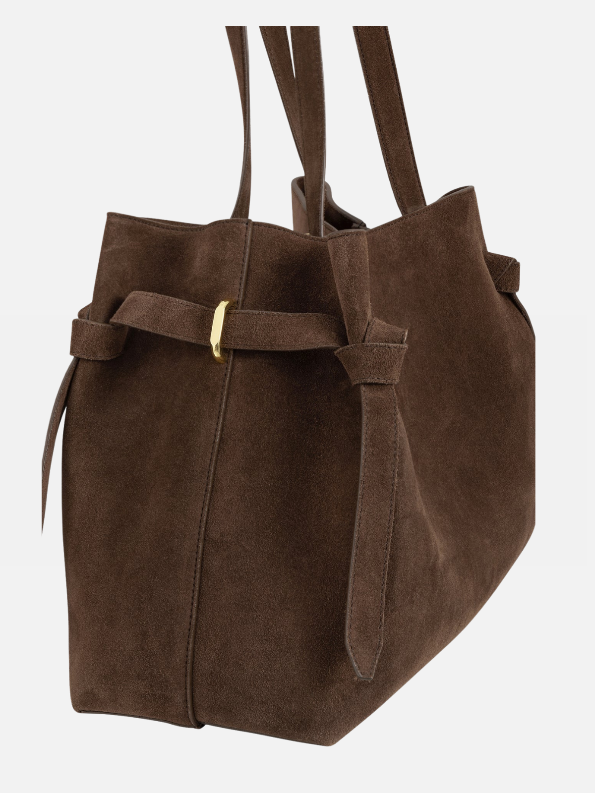 YUZEFI GYOZA TOTE - CHOCOLATE SUEDE