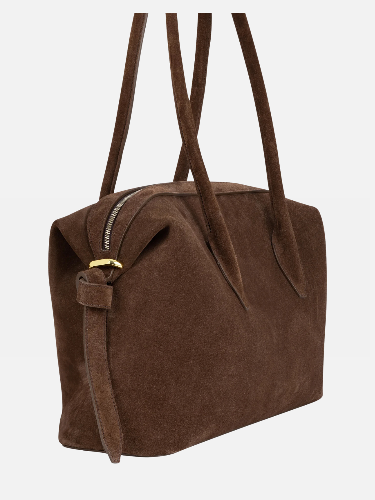 YUZEFI BRIOCHE DUFFLE - CHOCOLATE SUEDE