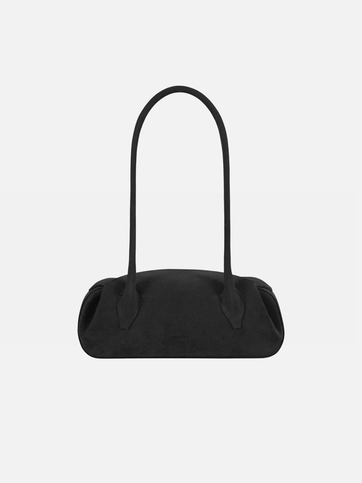 OYSTER MINI SHOULDER BAG - BLACK SUEDE