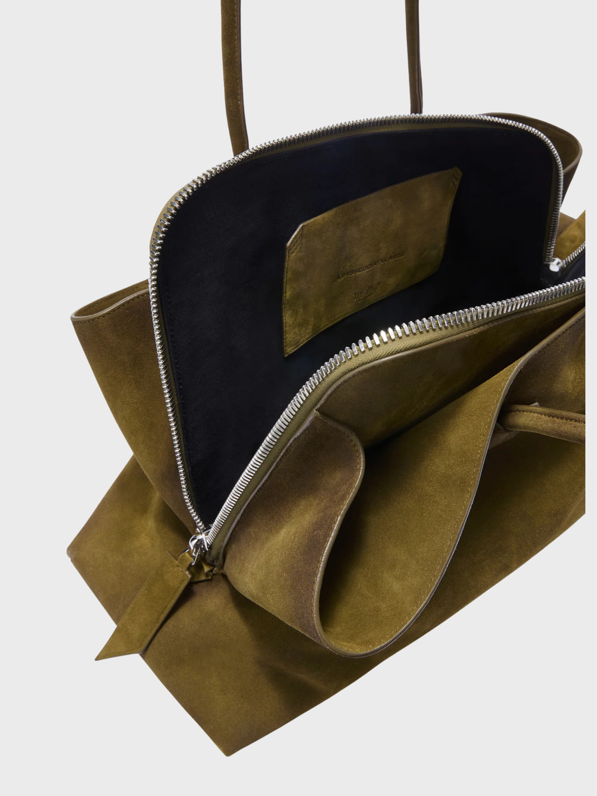 The Attico La Passeggiata Large Green Suede