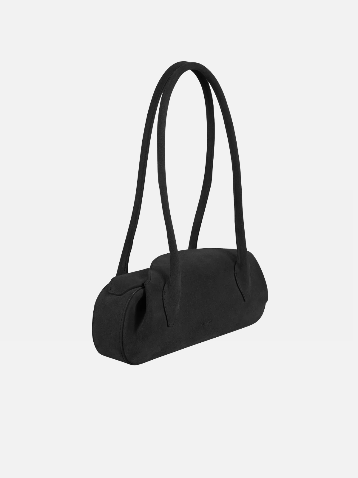 OYSTER MINI SHOULDER BAG - BLACK SUEDE