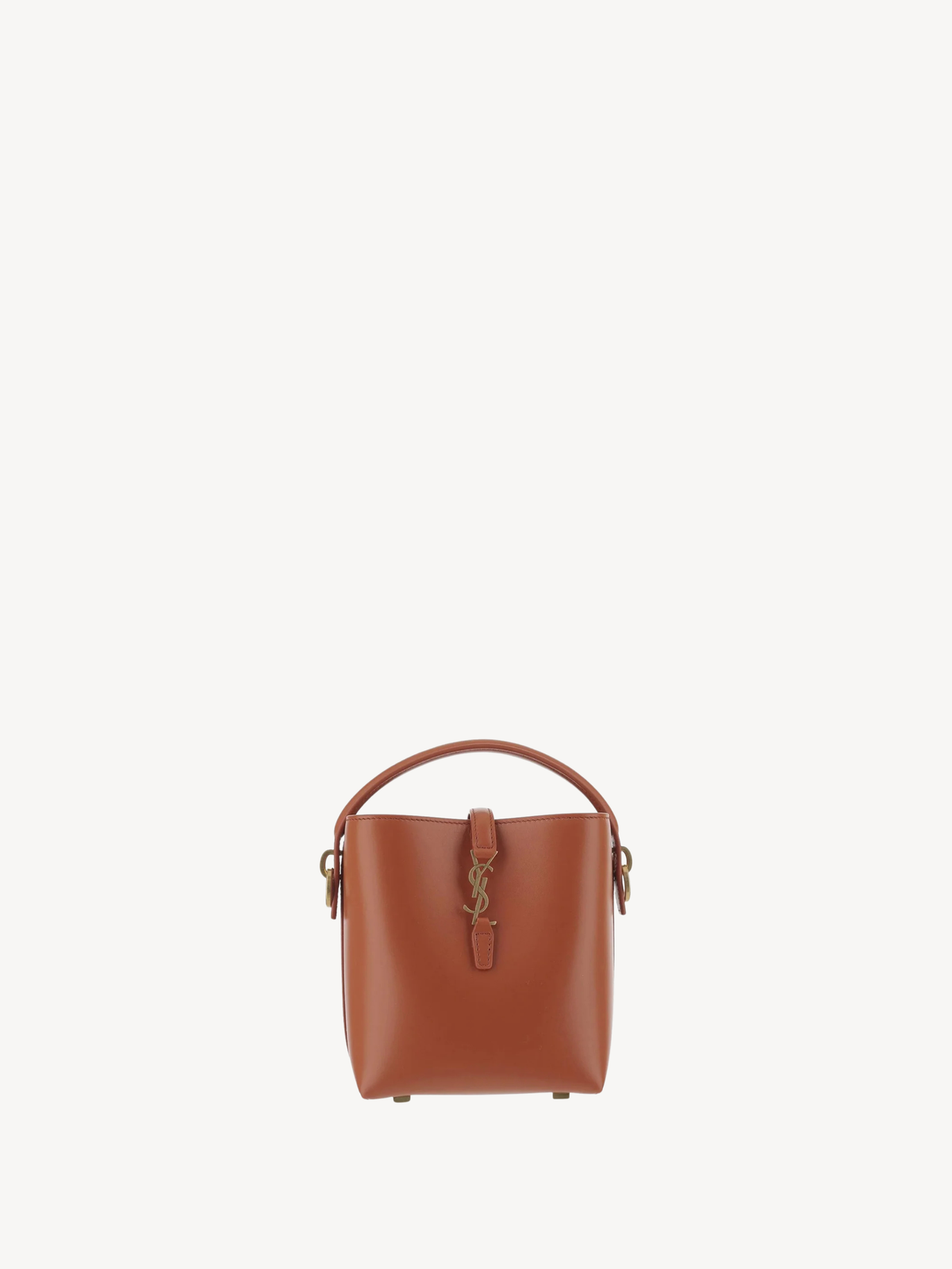 Saint Laurent Le 37 Mini Leather Bag Orange Fox