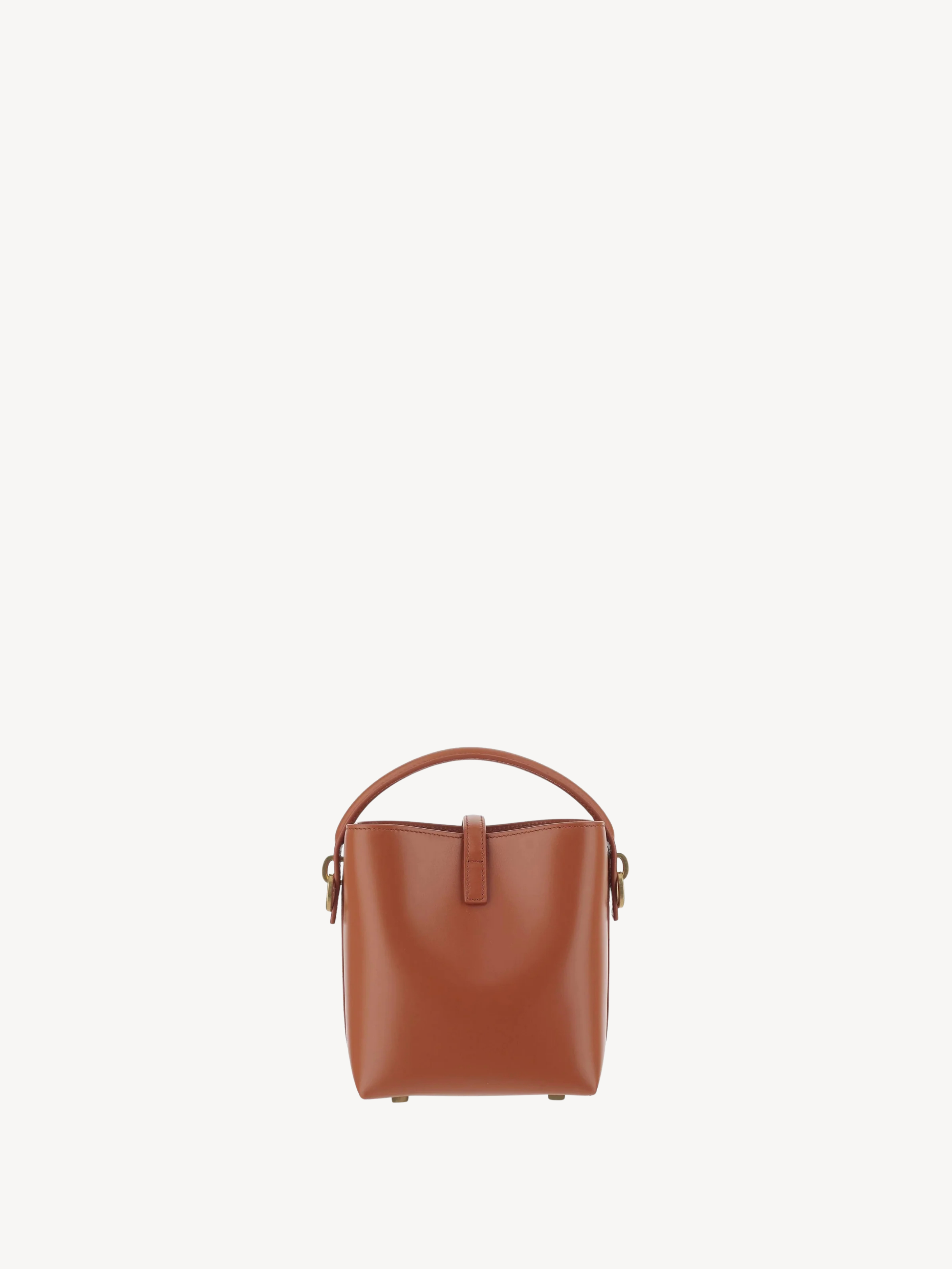 Saint Laurent Le 37 Mini Leather Bag Orange Fox