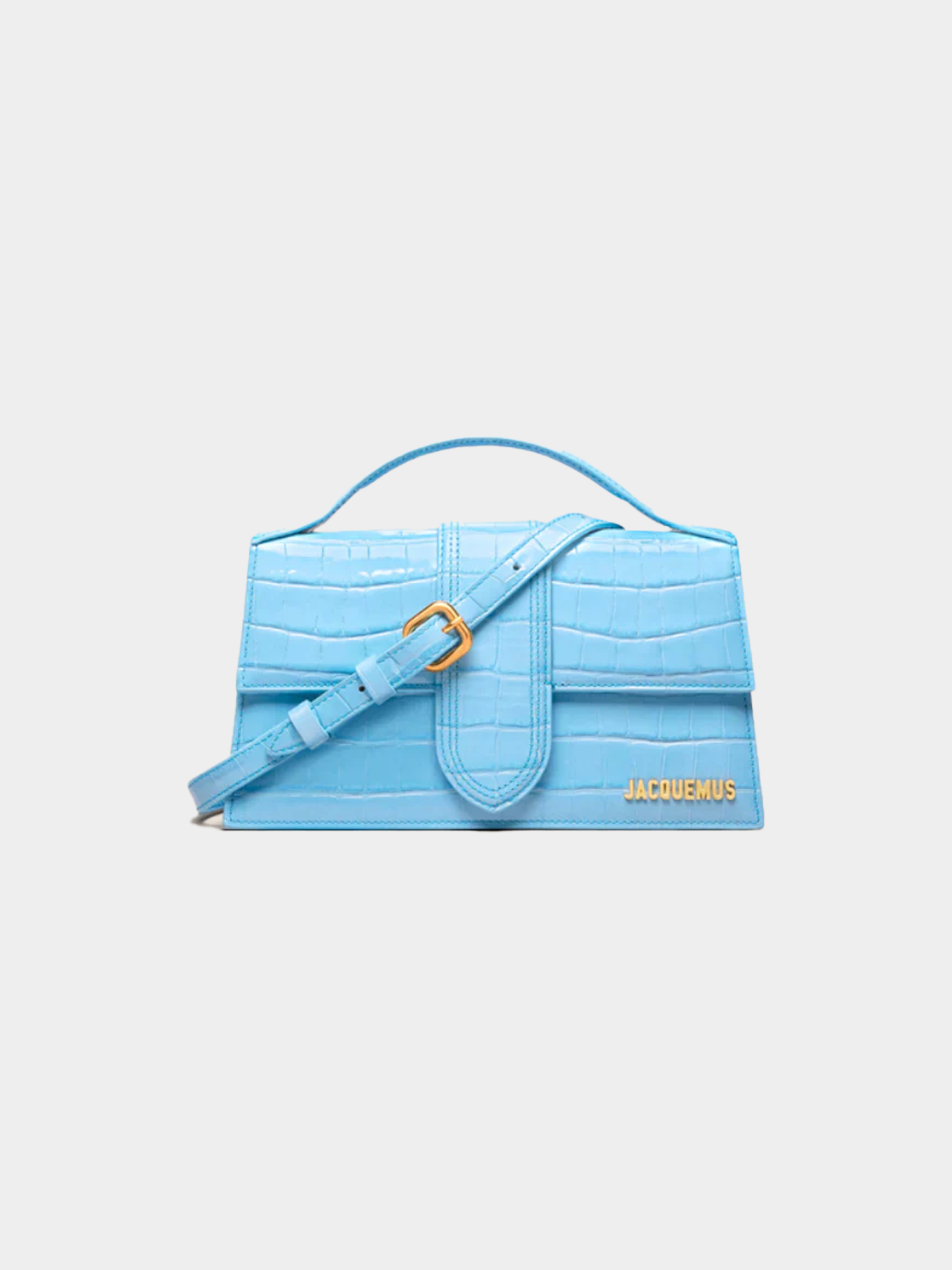 Jacquemus Le Grand Bambino Crocodile Bleu
