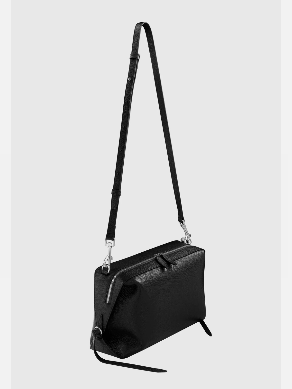 YUZEFI BENTO - BLACK PEBBLE GRAINED LEATHER