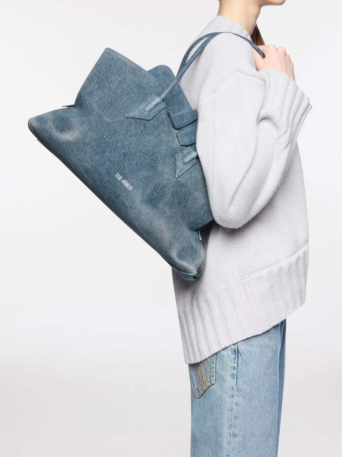 The Attico La Passeggiata Medium Washed Denim