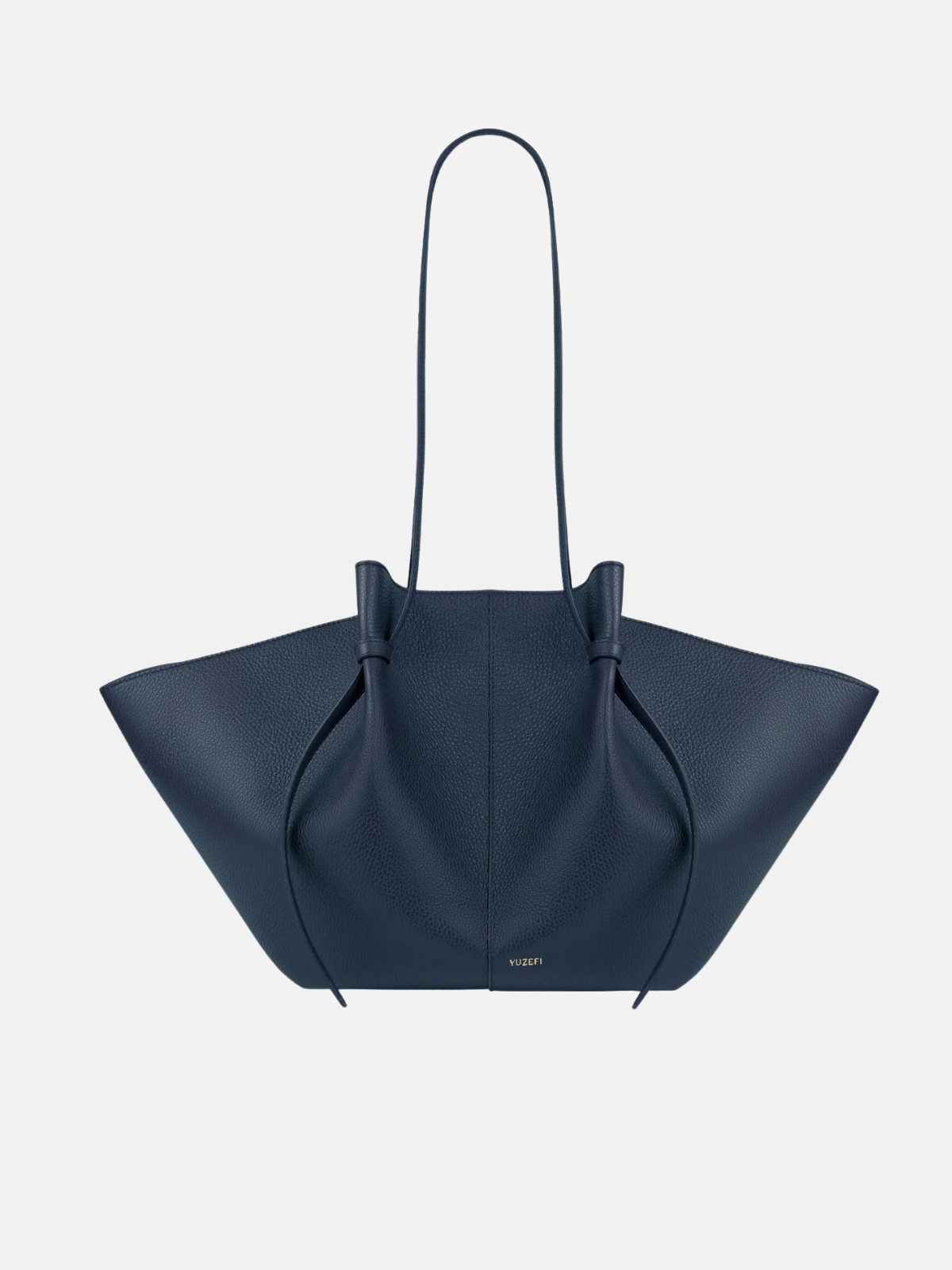 YUZEFI LARGE MOCHI - MIDNIGHT PEBBLE GRAINED LEATHER