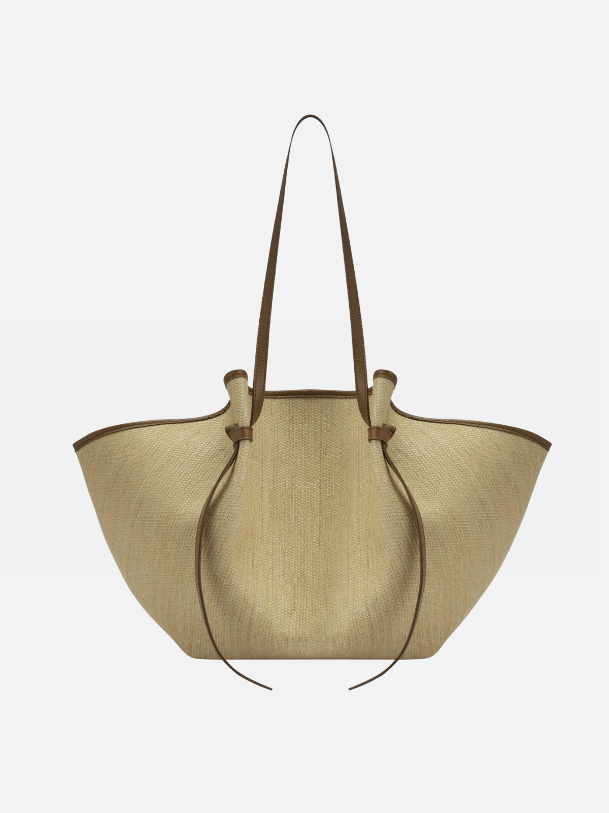 YUZEFI LARGE MOCHI - BISCUIT WOVEN RAFIA