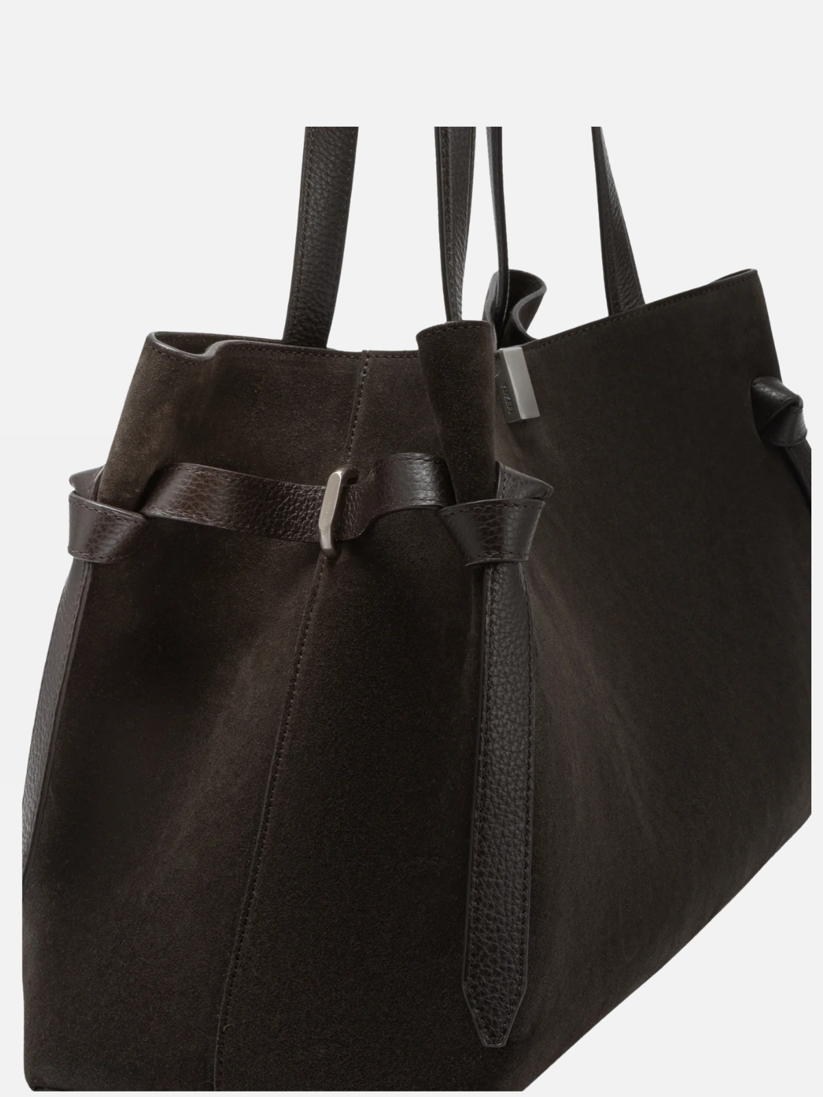 YUZEFI GYOZA TOTE - GANACHE SUEDE