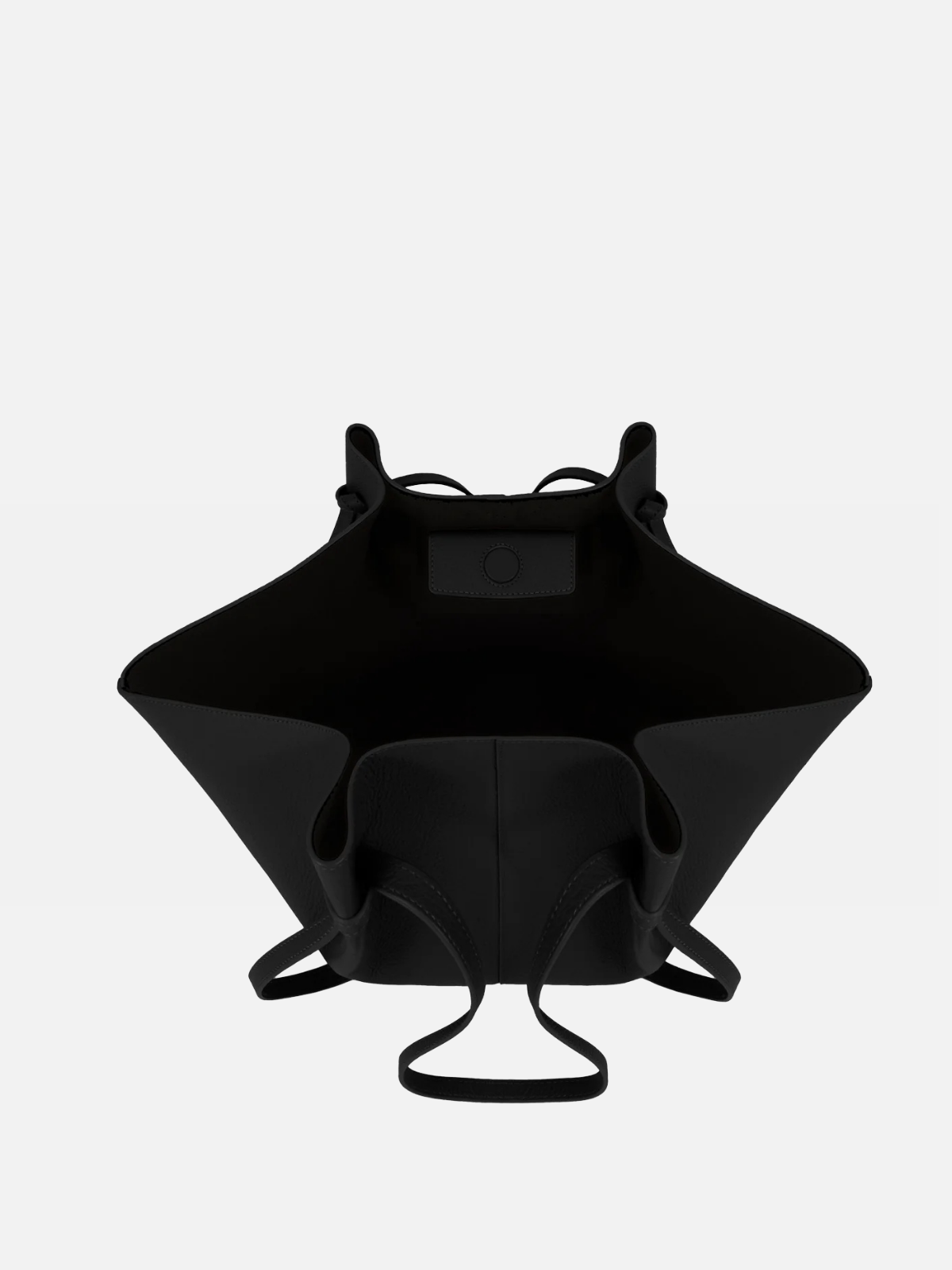 YUZEFI LARGE MOCHI - BLACK PEBBLE GRAINED LEATHER