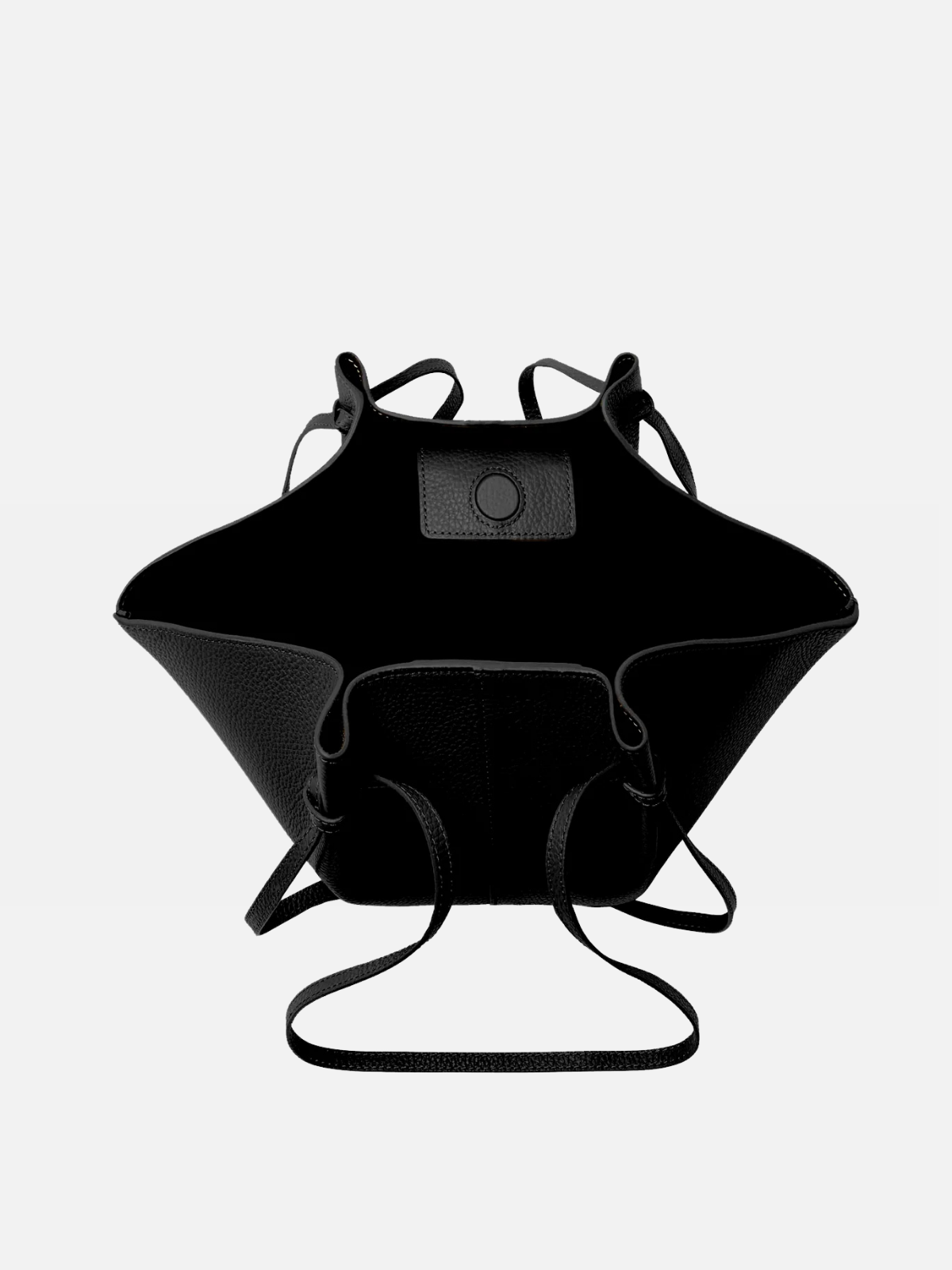 YUZEFI MOCHI - BLACK PEBBLE GRAINED LEATHER