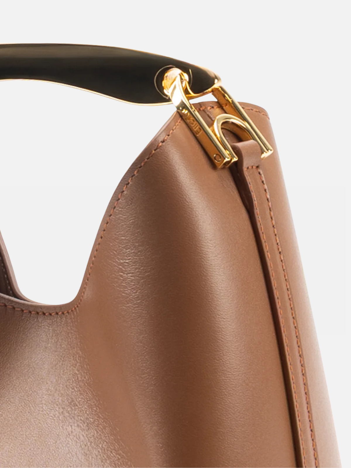 Elleme Small Boomerang Leather Cognac