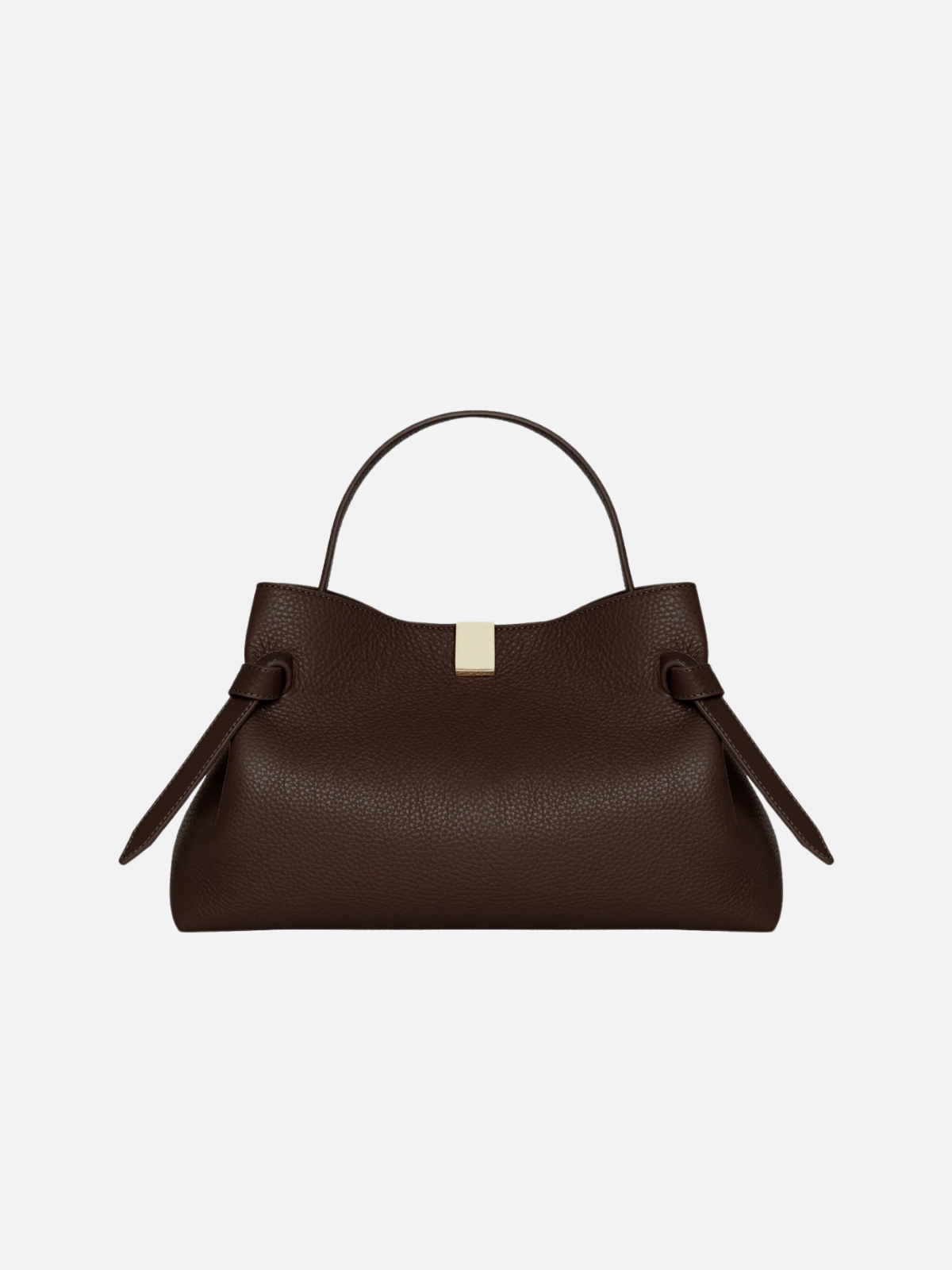 YUZEFI GYOZA - ESPRESSO PEBBLE GRAINED LEATHER