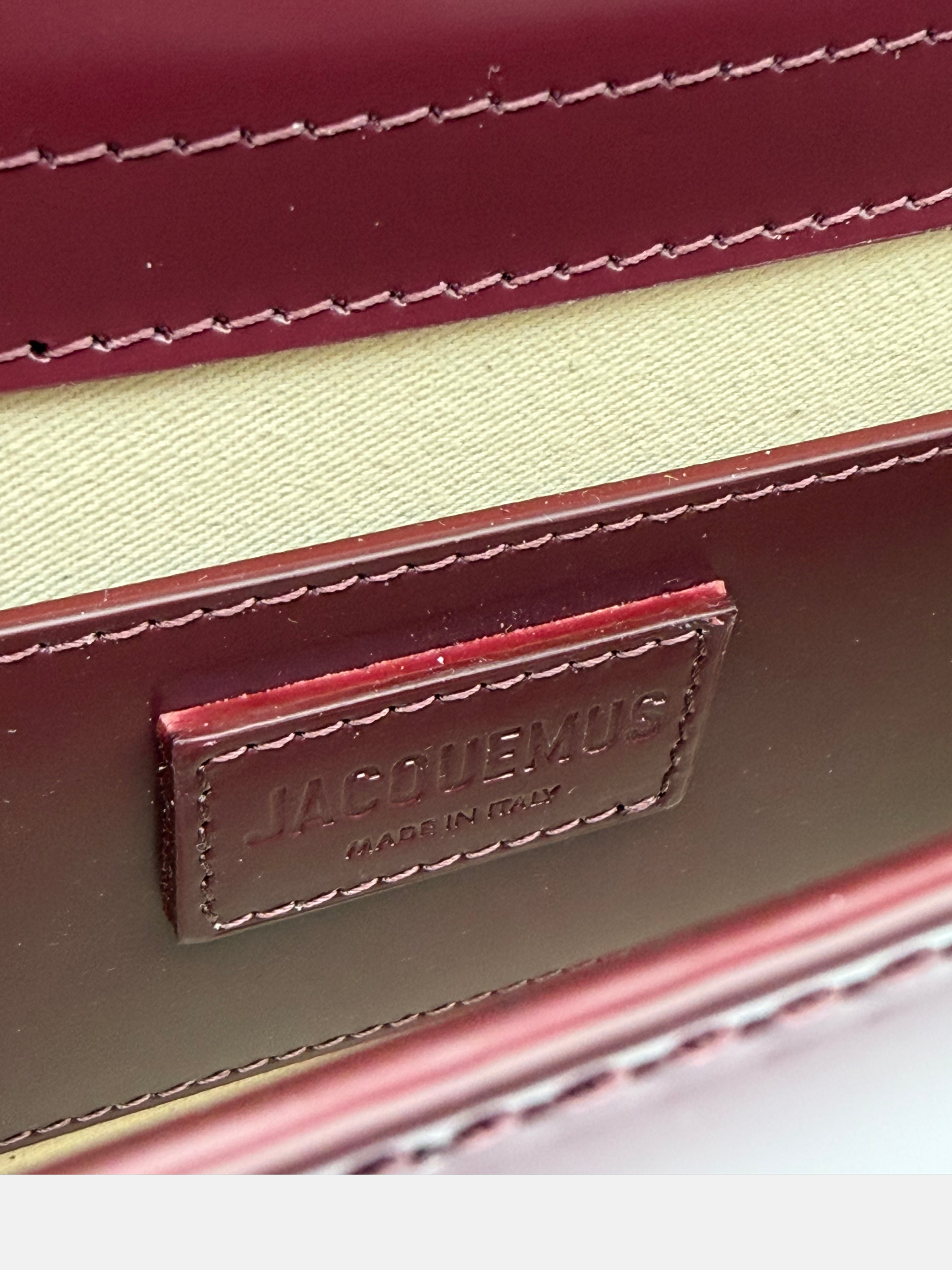 Jacquemus Le Grand Bambino Bordeaux