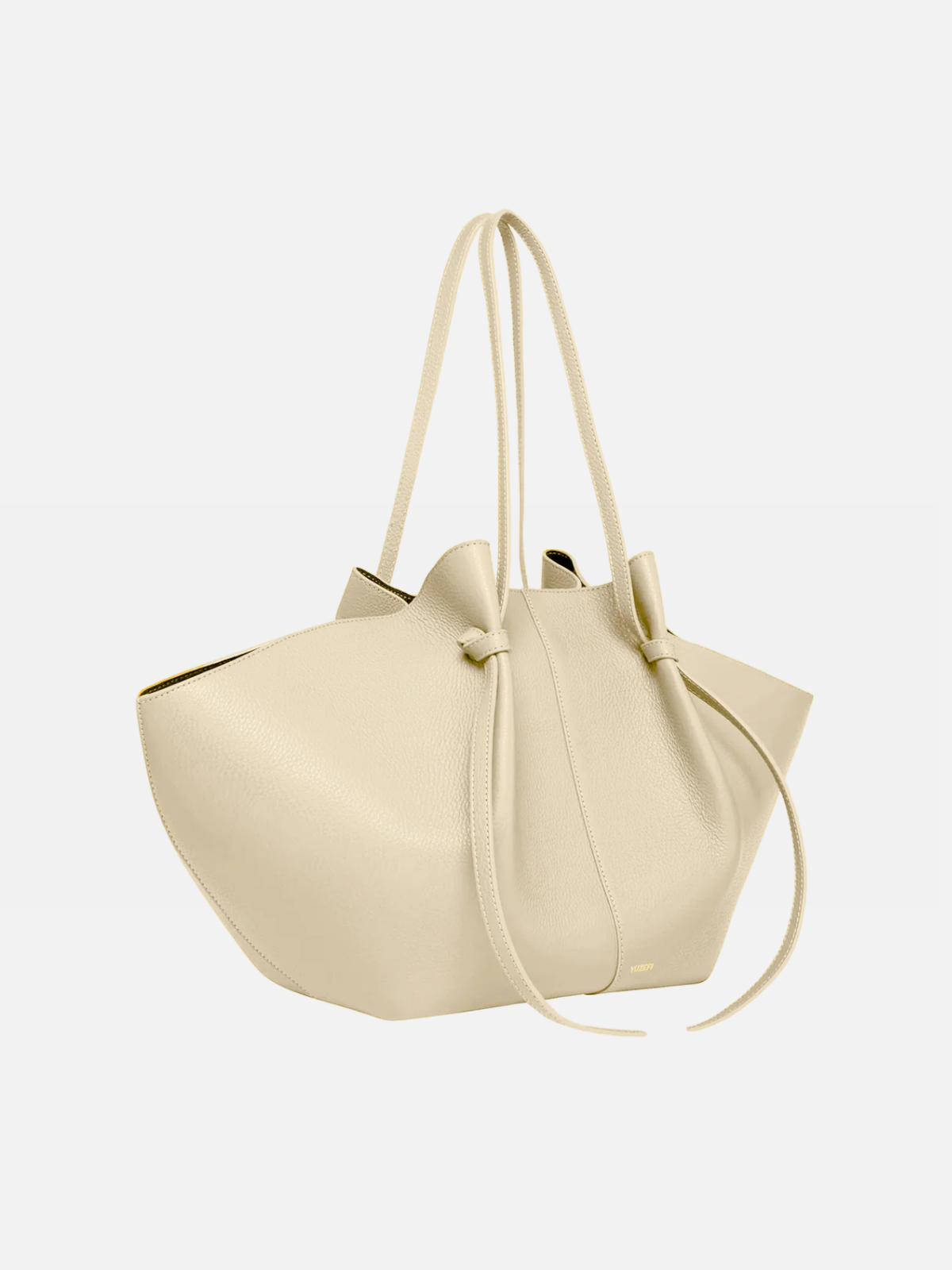 YUZEFI LARGE MOCHI - ANGORA PEBBLE GRAINED LEATHER