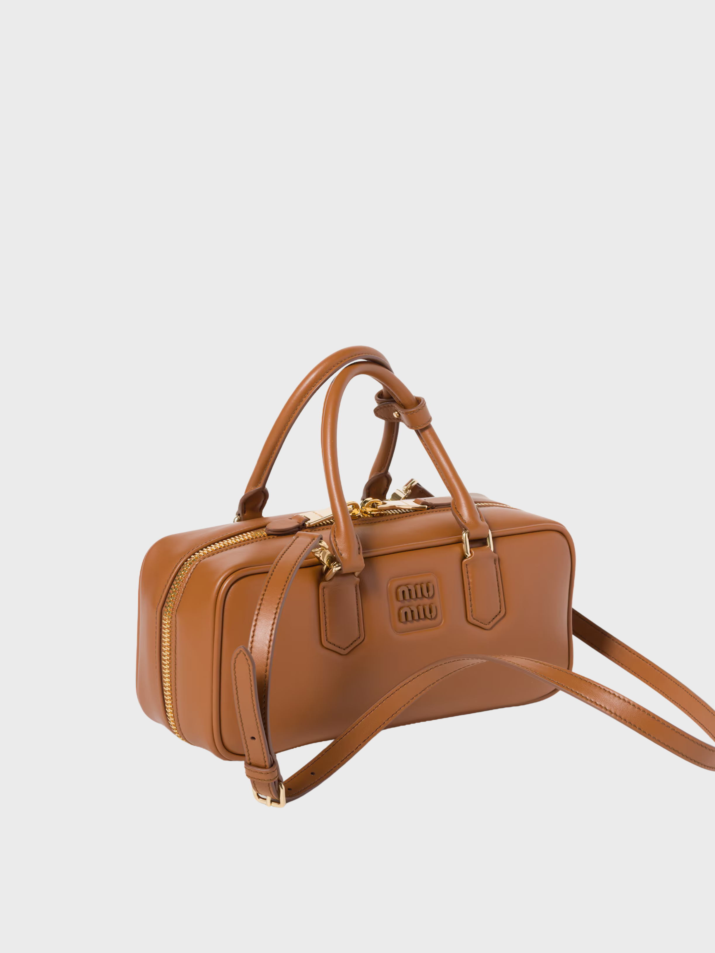 Miu Miu Arcadie in pelle Cognac Large