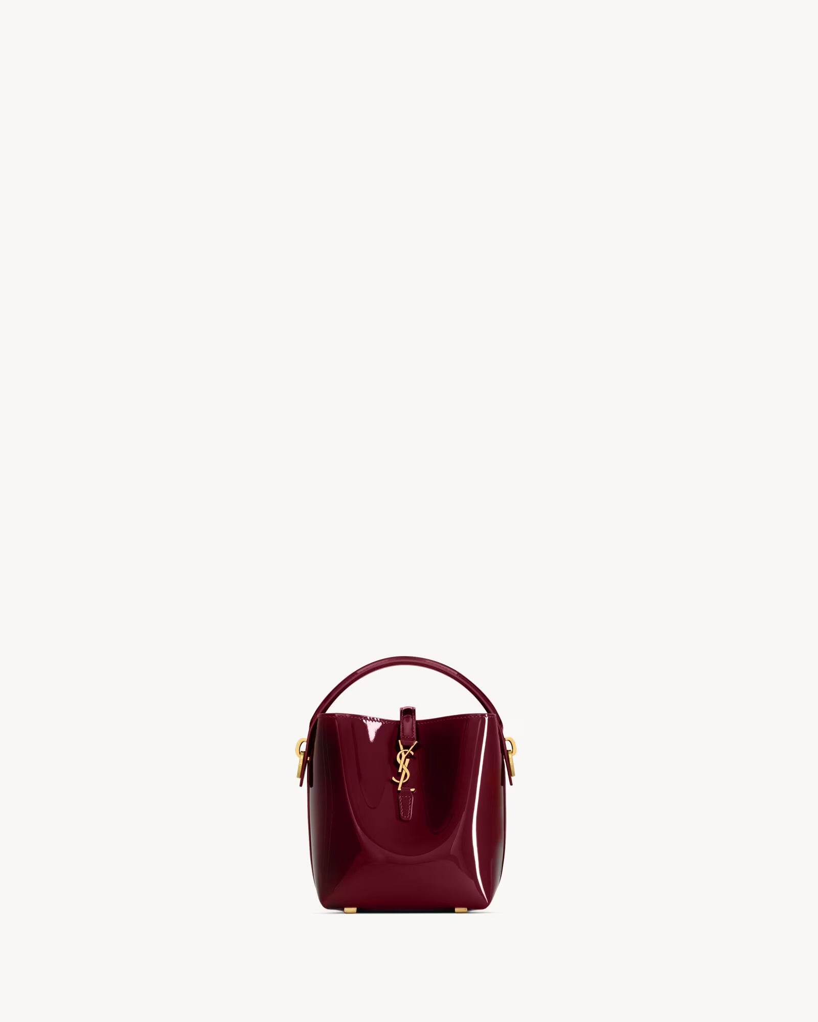 BORSA SAINT LAURENT LE 37 MINI IN PELLE LUCIDA RED