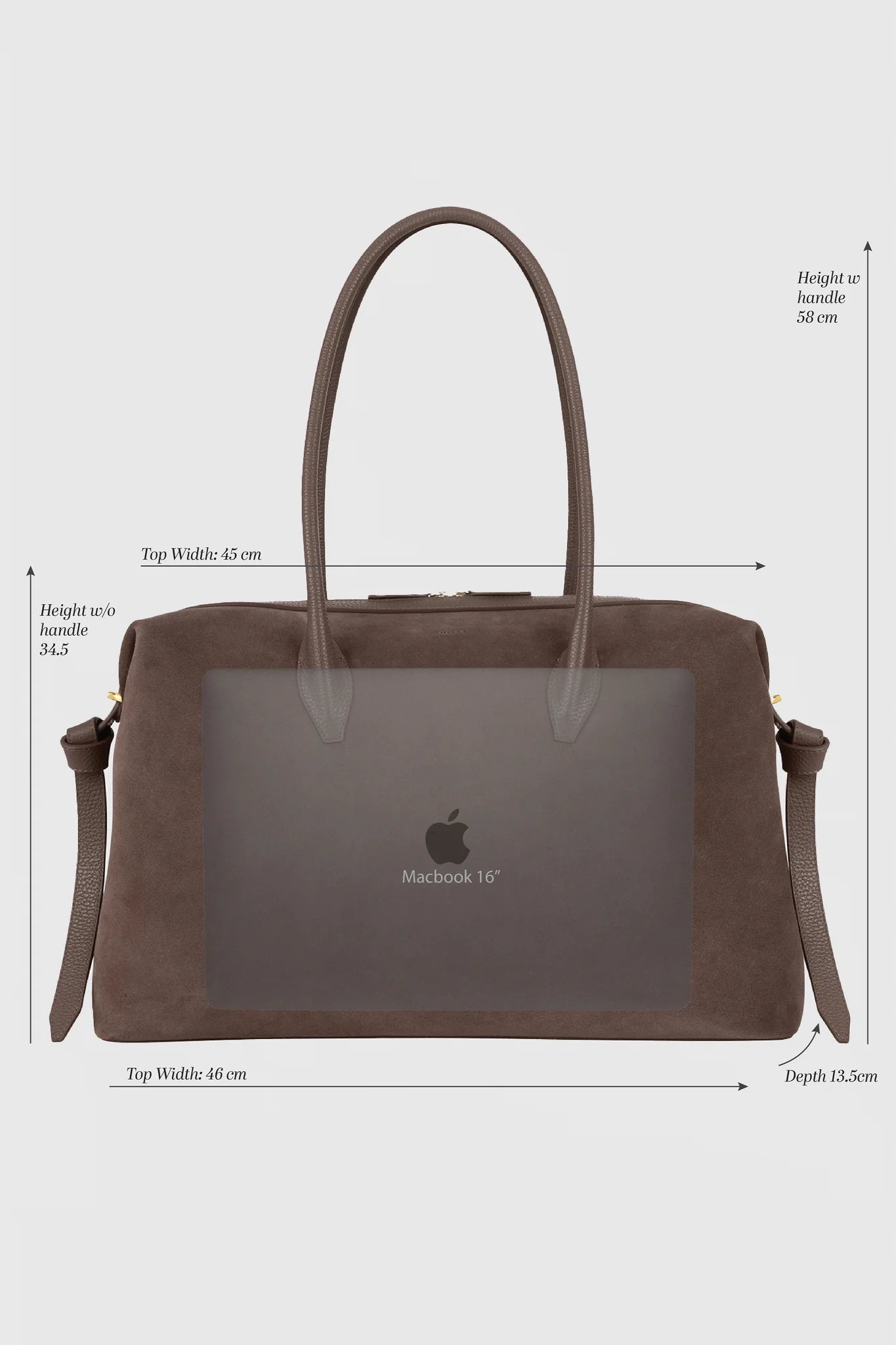 YUZEFI BRIOCHE DUFFLE - GANACHE SUEDE