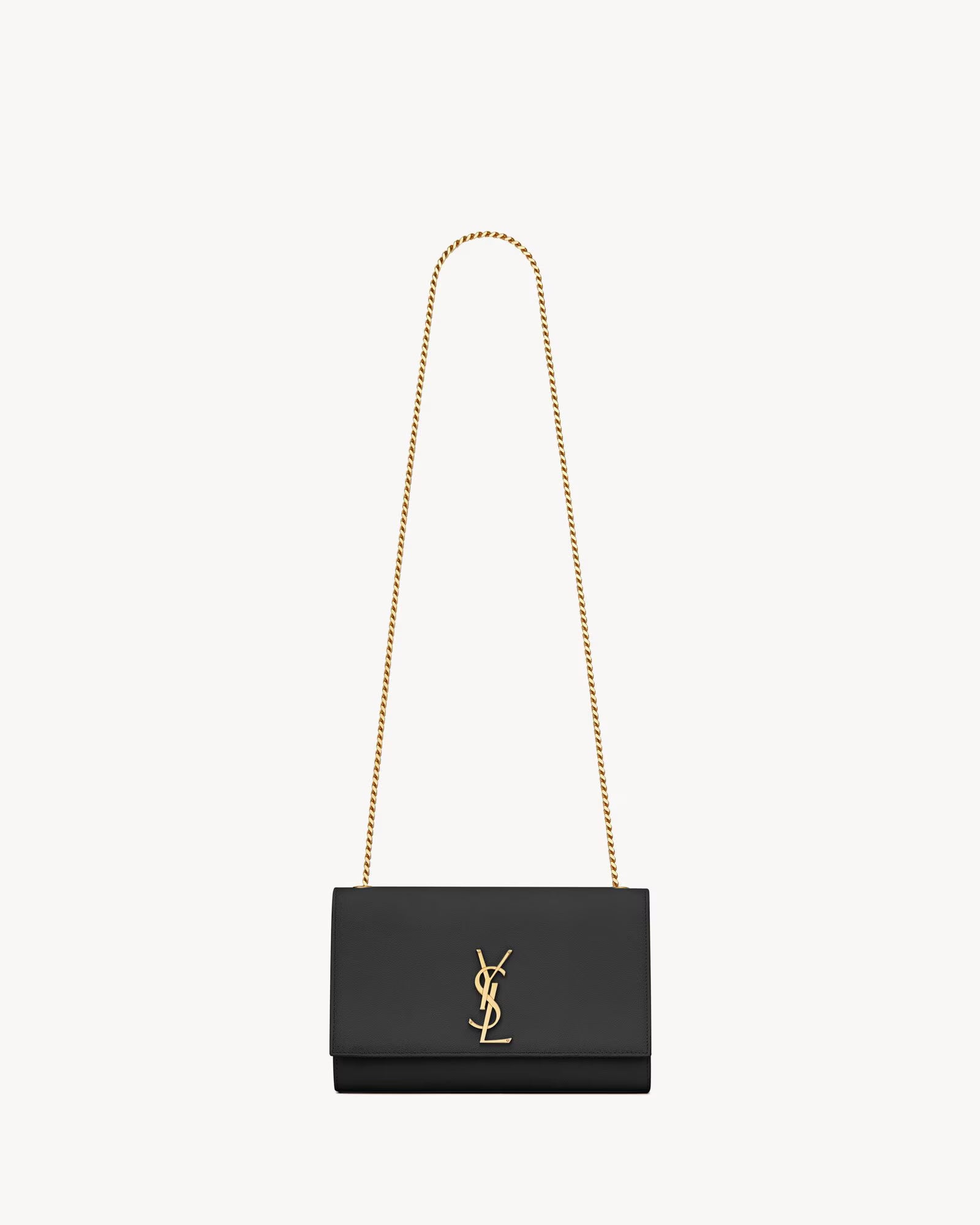 BORSA SAINT LAURENT KATE MEDIUM IN PELLE GRAIN DE POUDRE