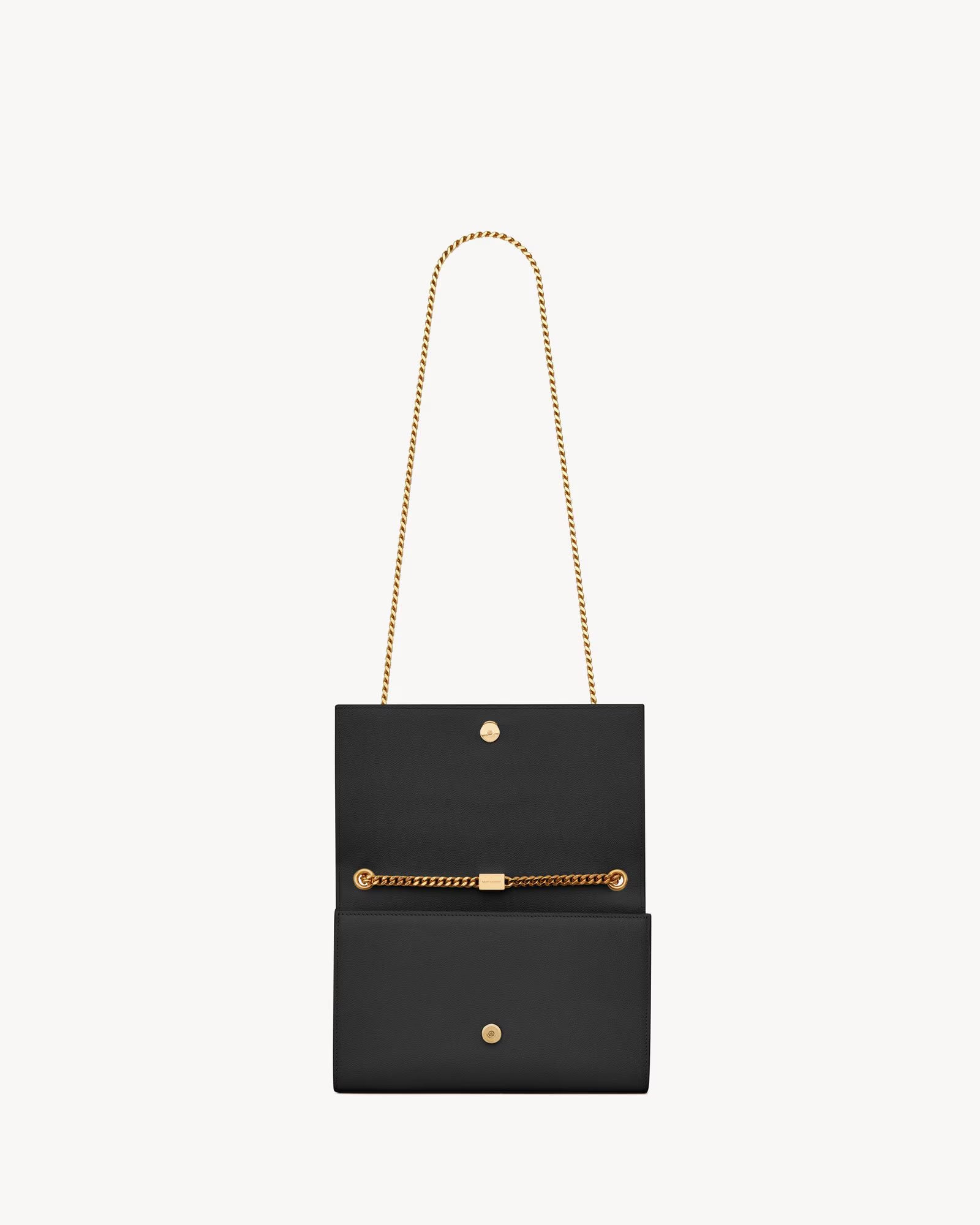 BORSA SAINT LAURENT KATE MEDIUM IN PELLE GRAIN DE POUDRE