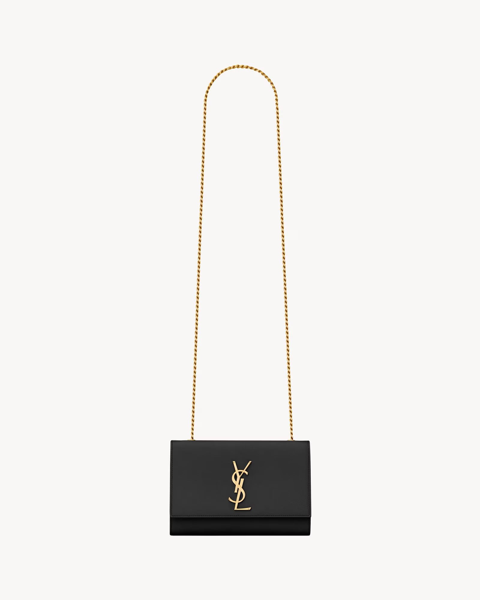 SAINT LAURENT KATE MEDIUM BAG IN GRAIN DE POUDRE LEATHER