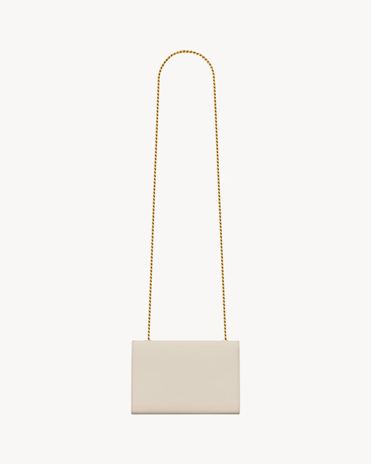 Saint Laurent Kate Small in Grain de Poudre Leather White
