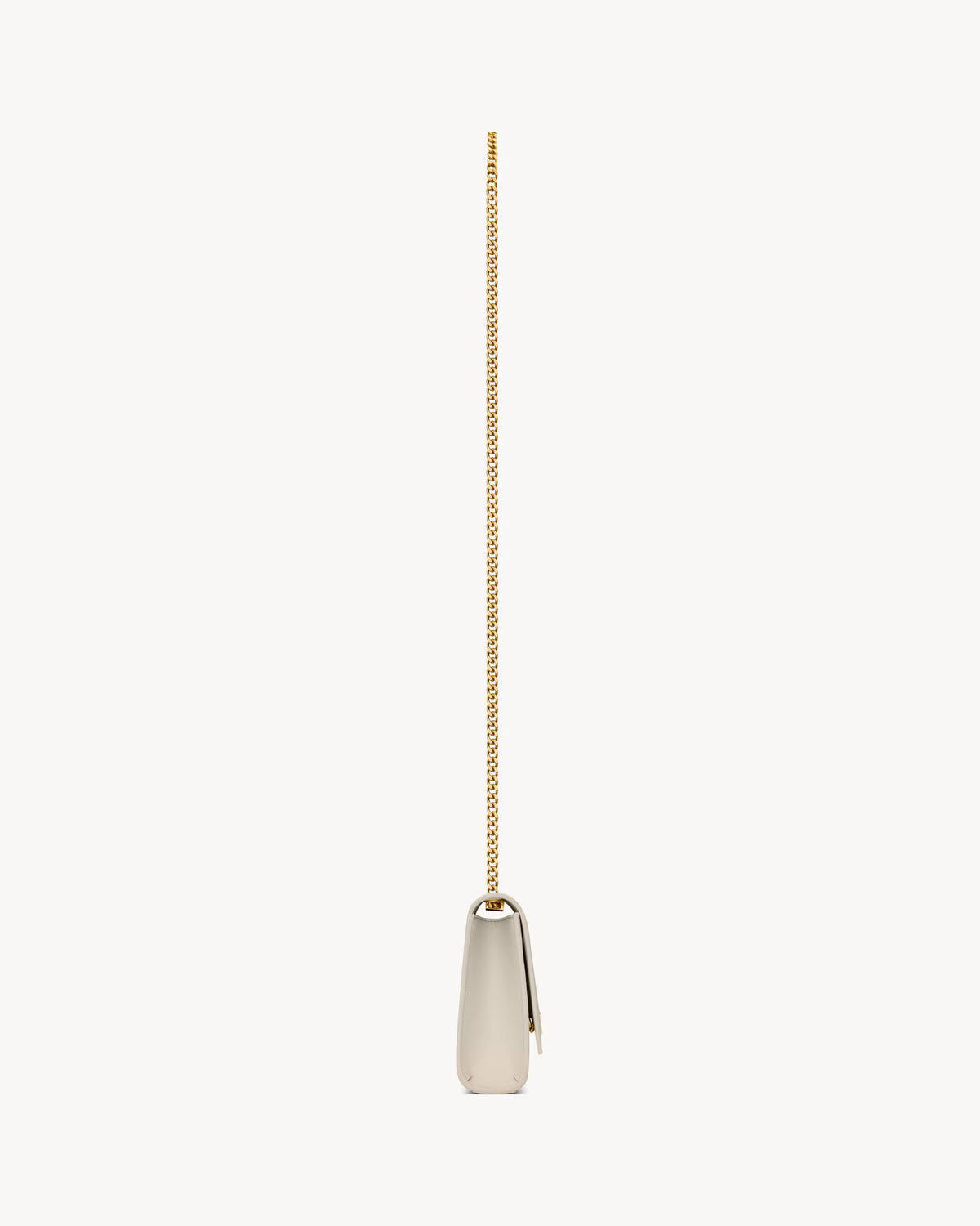 Saint Laurent Kate Small in Grain de Poudre Leather White