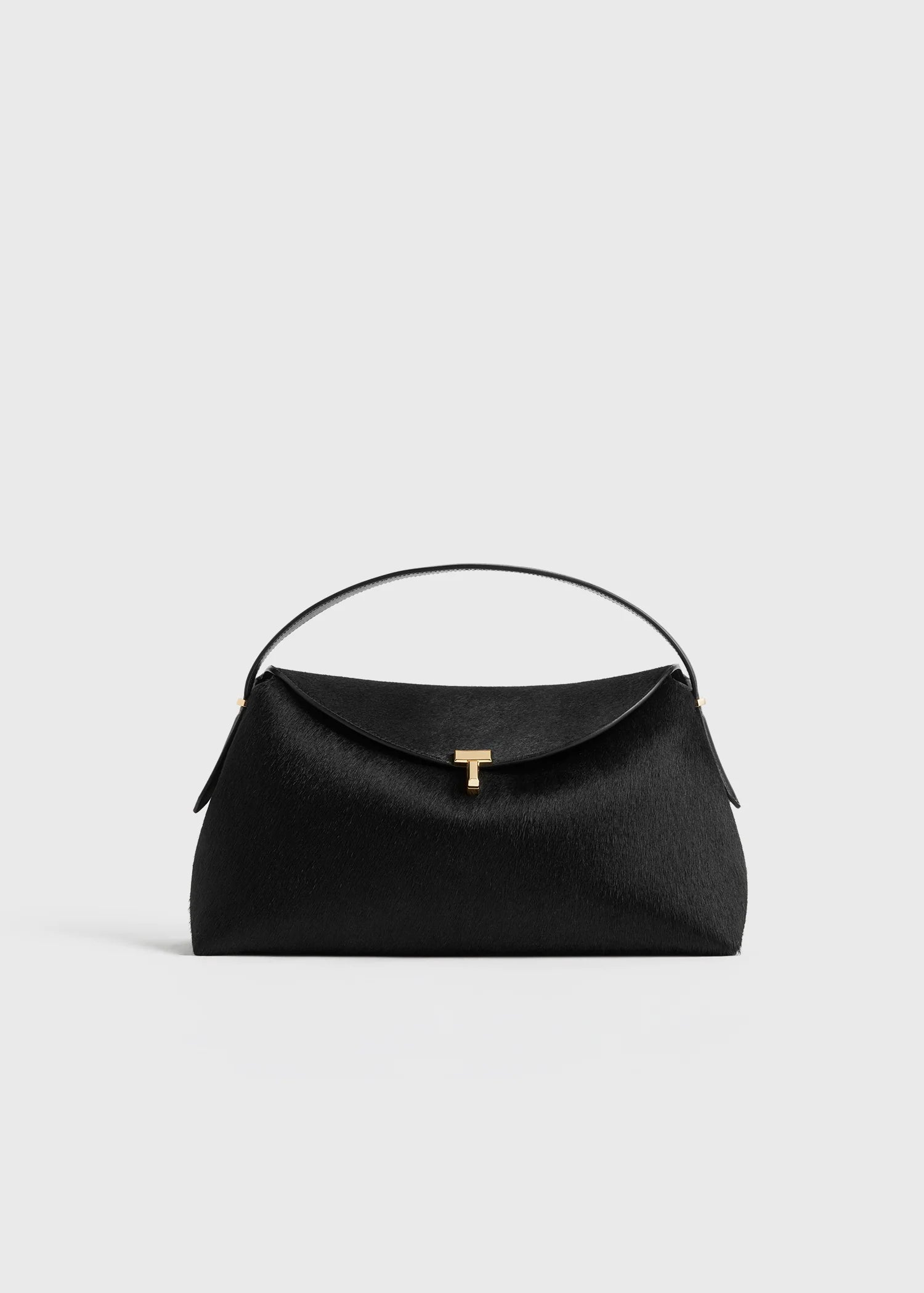 Toteme T-Lock Top Handle Pony Black
