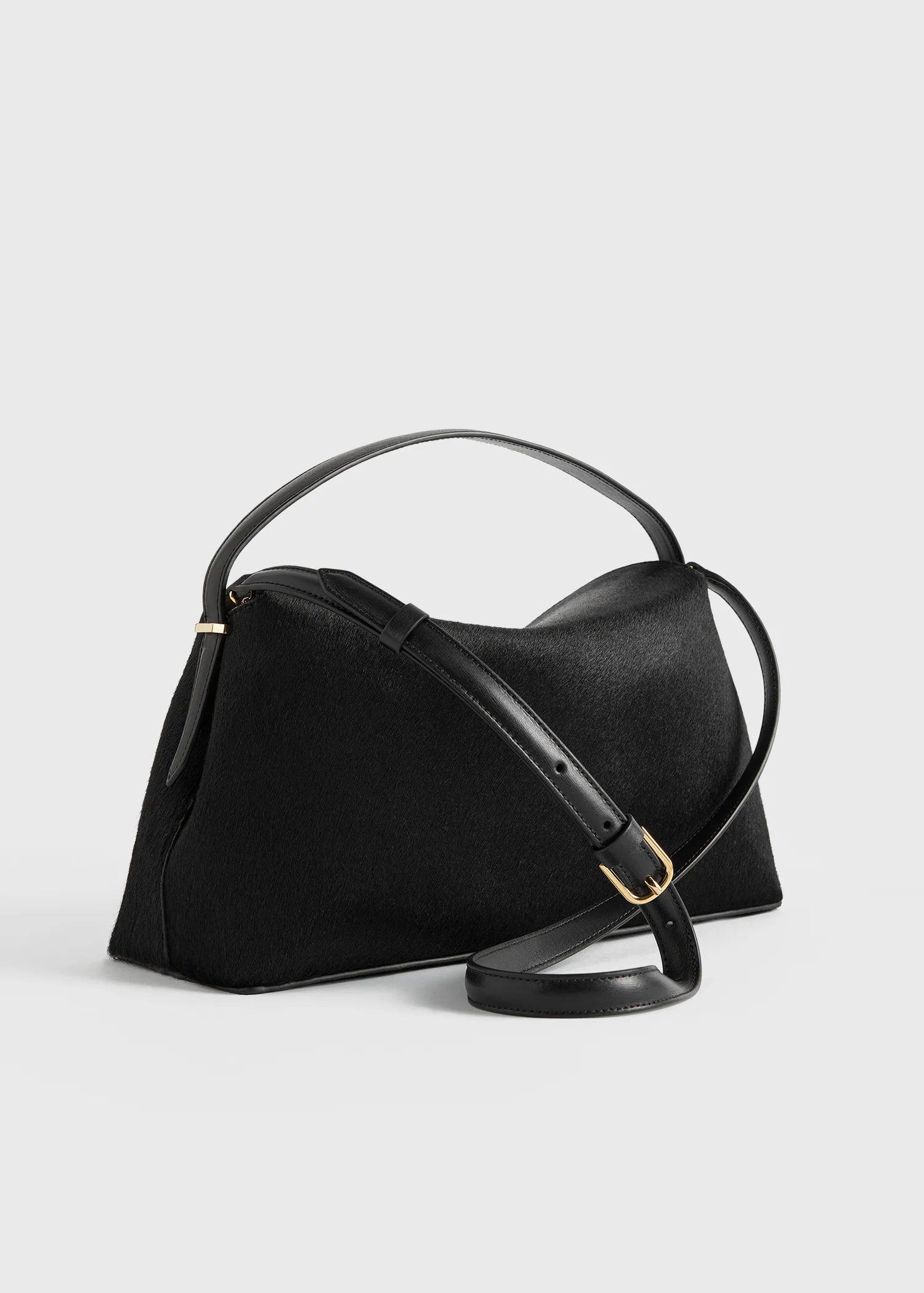 Toteme T-Lock Top Handle Pony Black