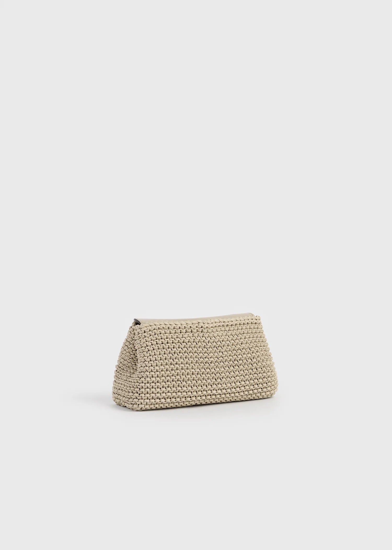 Toteme Mini T-lock Pony Hair Clutch Black