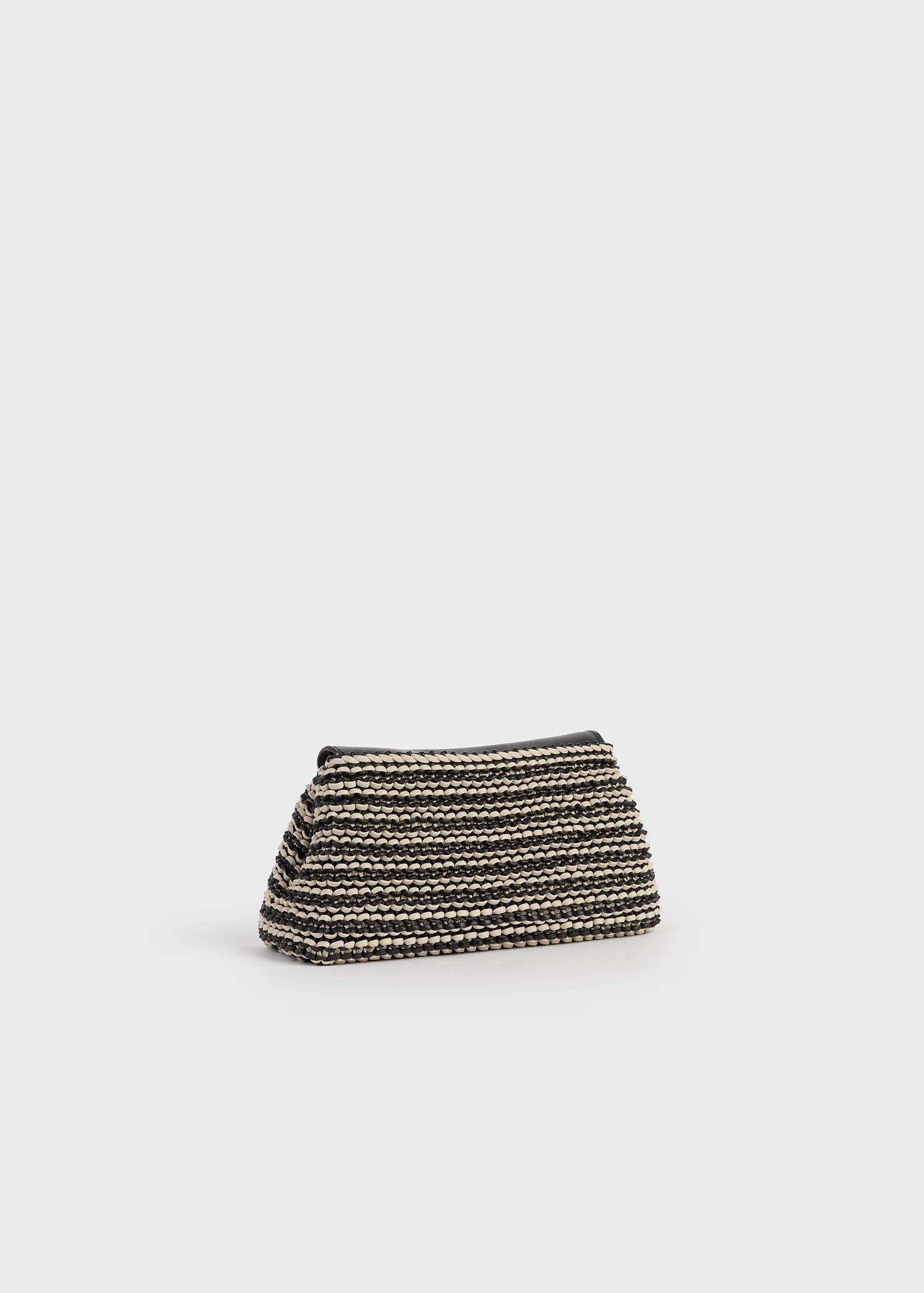 Toteme Mini T-lock Pony Hair Clutch Black