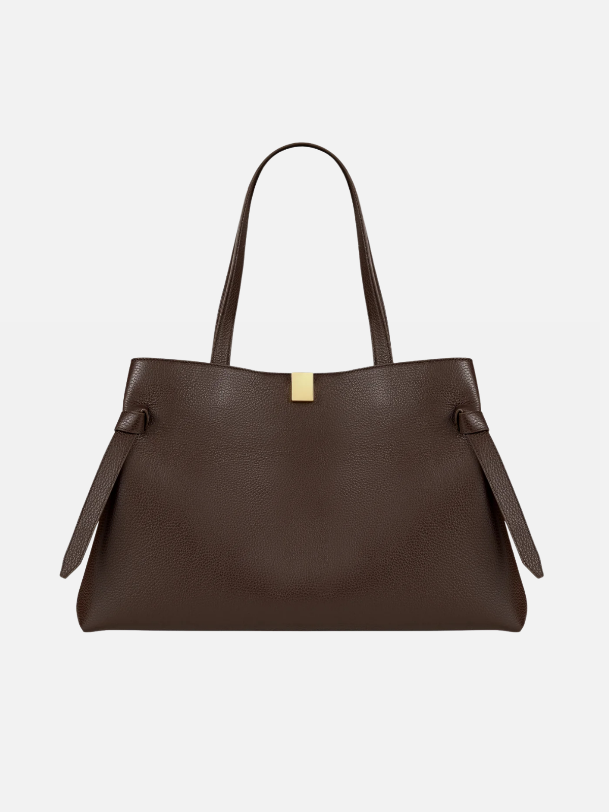 YUZEFI GYOZA TOTE - ESPRESSO PEBBLE GRAINED LEATHER