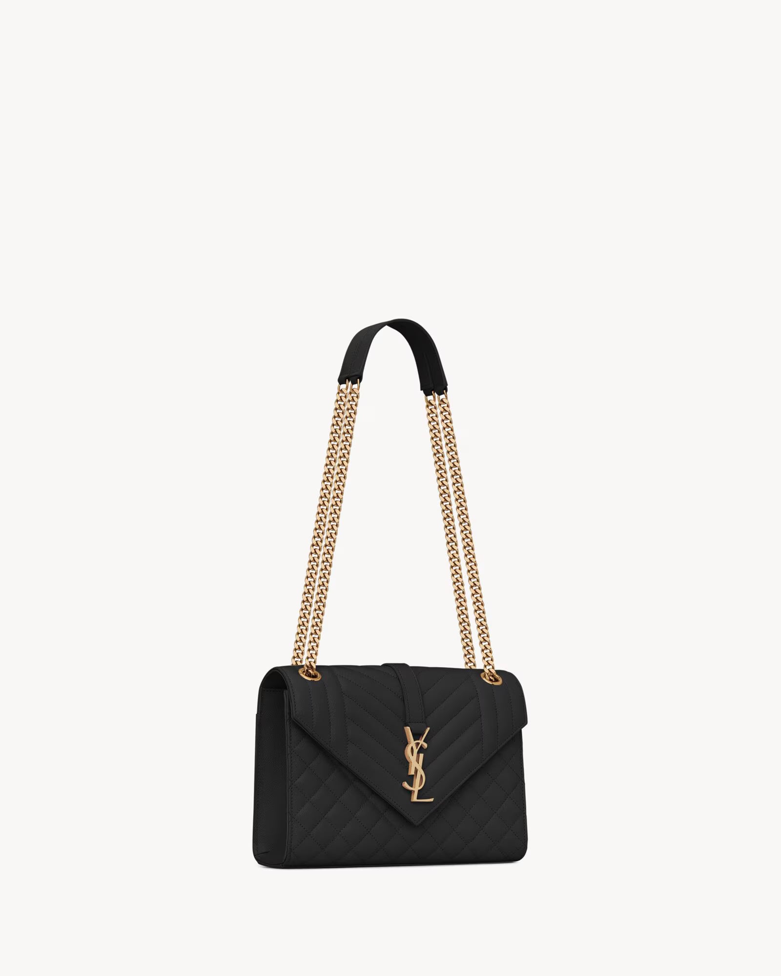 SAINT LAURENT KATE MEDIUM BAG IN GRAIN DE POUDRE LEATHER