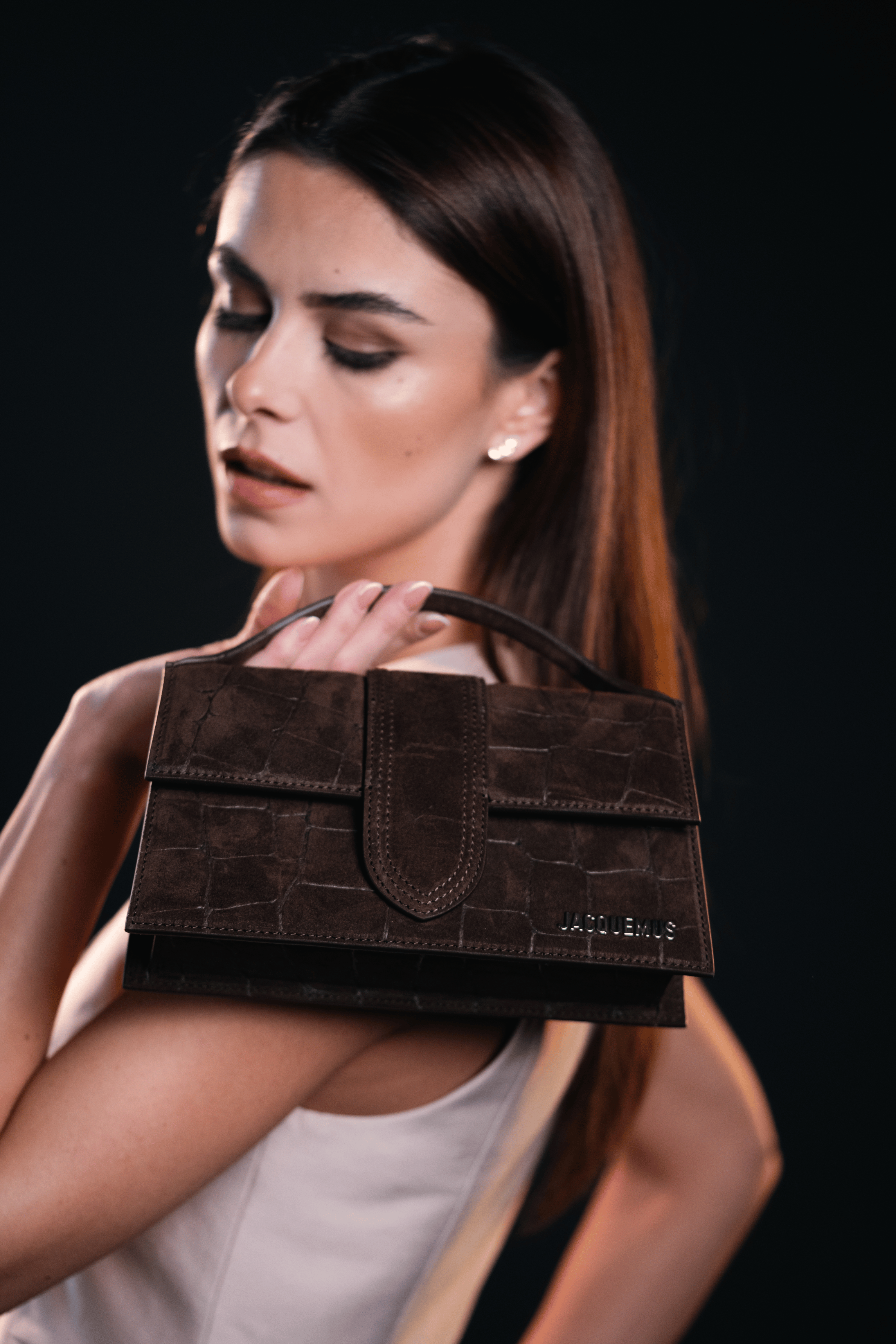 Jacquemus Le Grand Bambino Marron Foncé