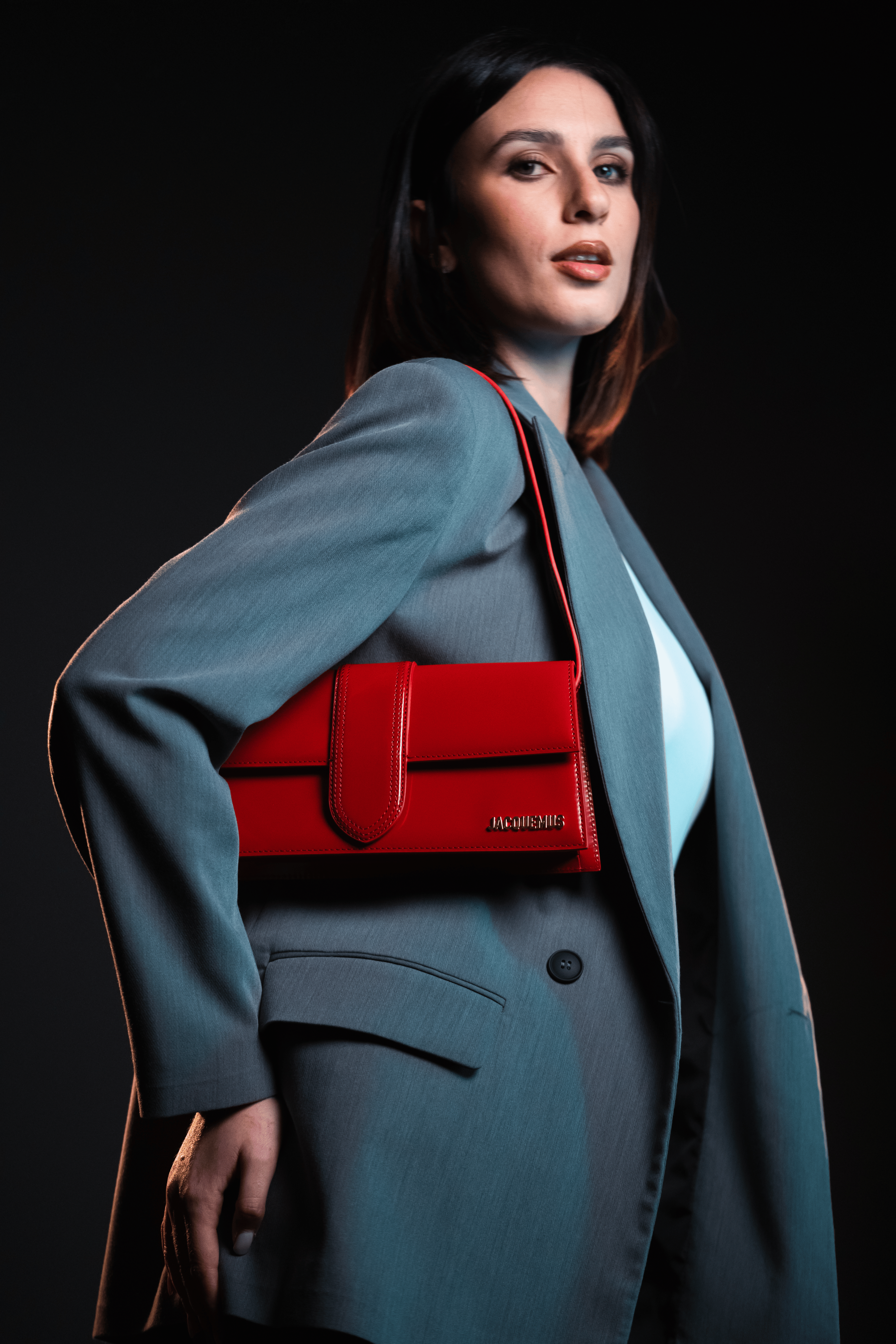 Jacquemus Le Bambino Long Rouge Or