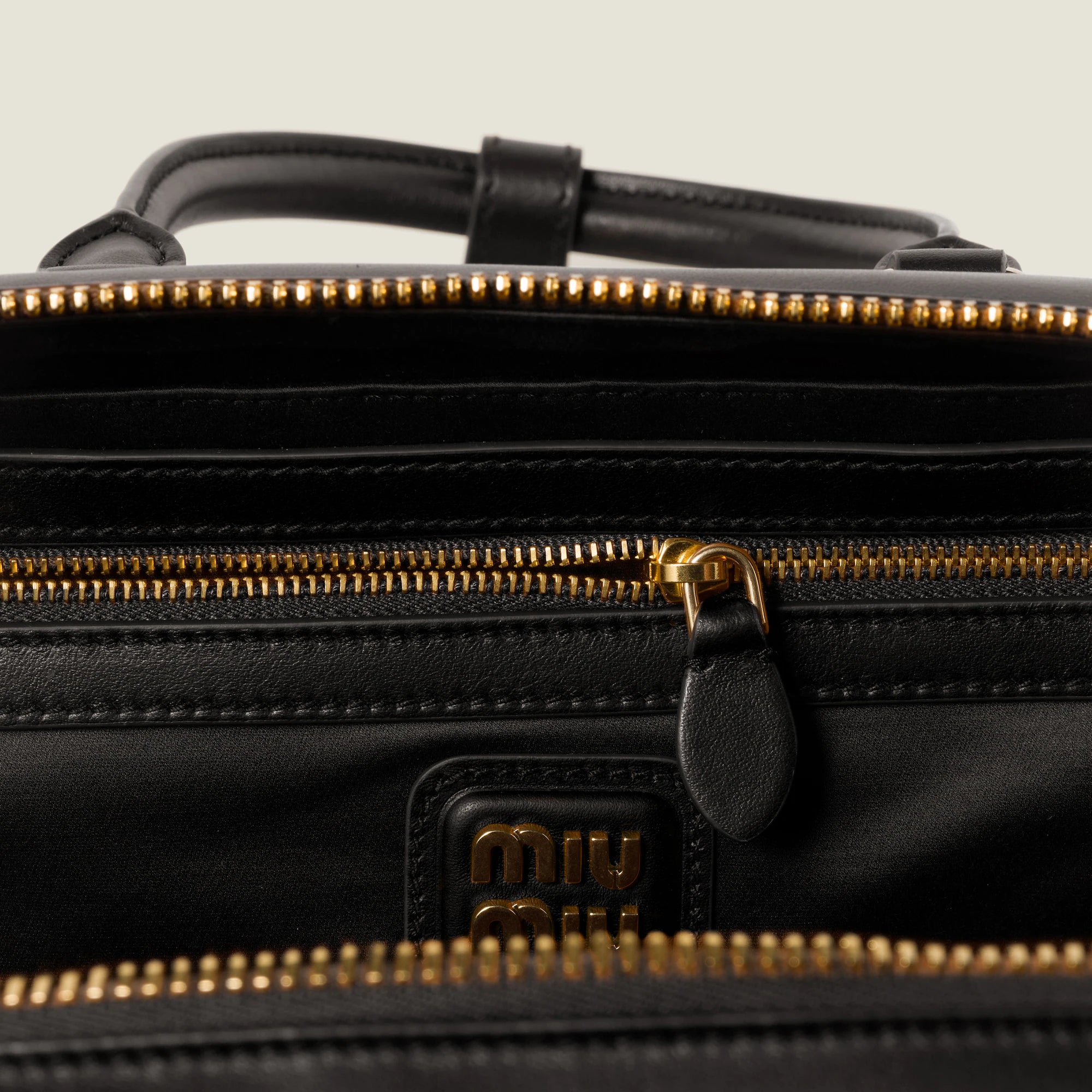 Miu Miu Arcadie in pelle Nero Large