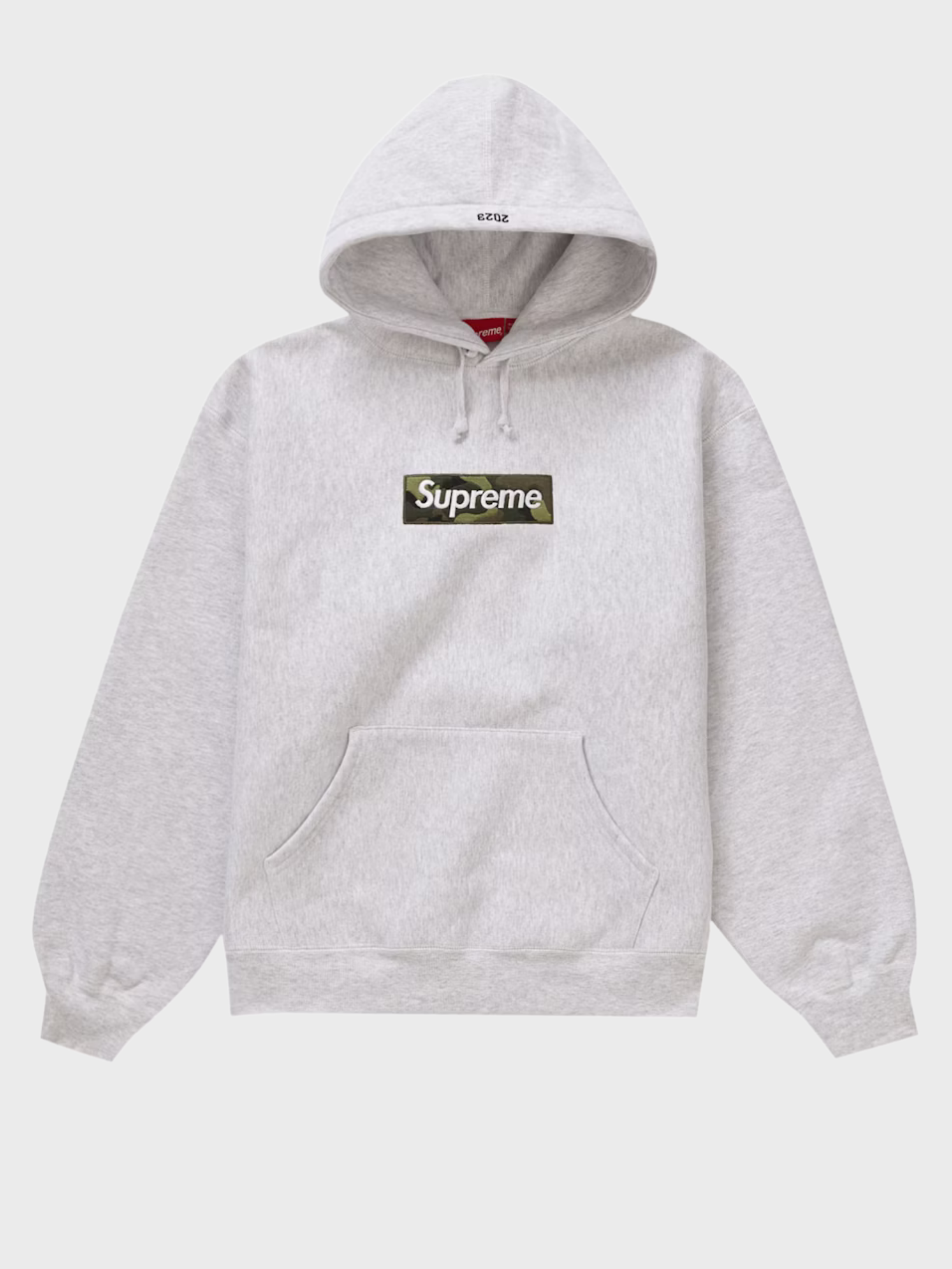 Supreme Box Logo Hooded Sweatshirt (FW23) Ash Grey