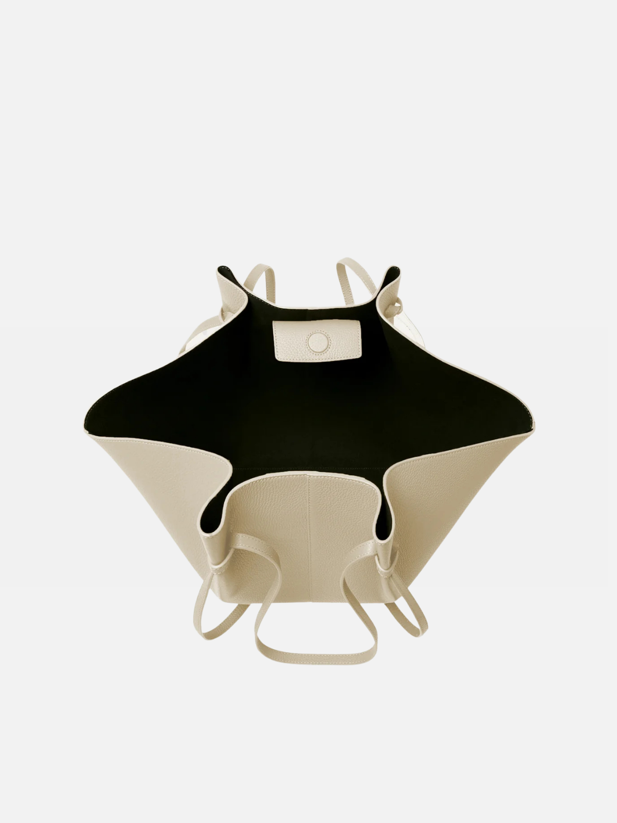 YUZEFI LARGE MOCHI - ANGORA PEBBLE GRAINED LEATHER