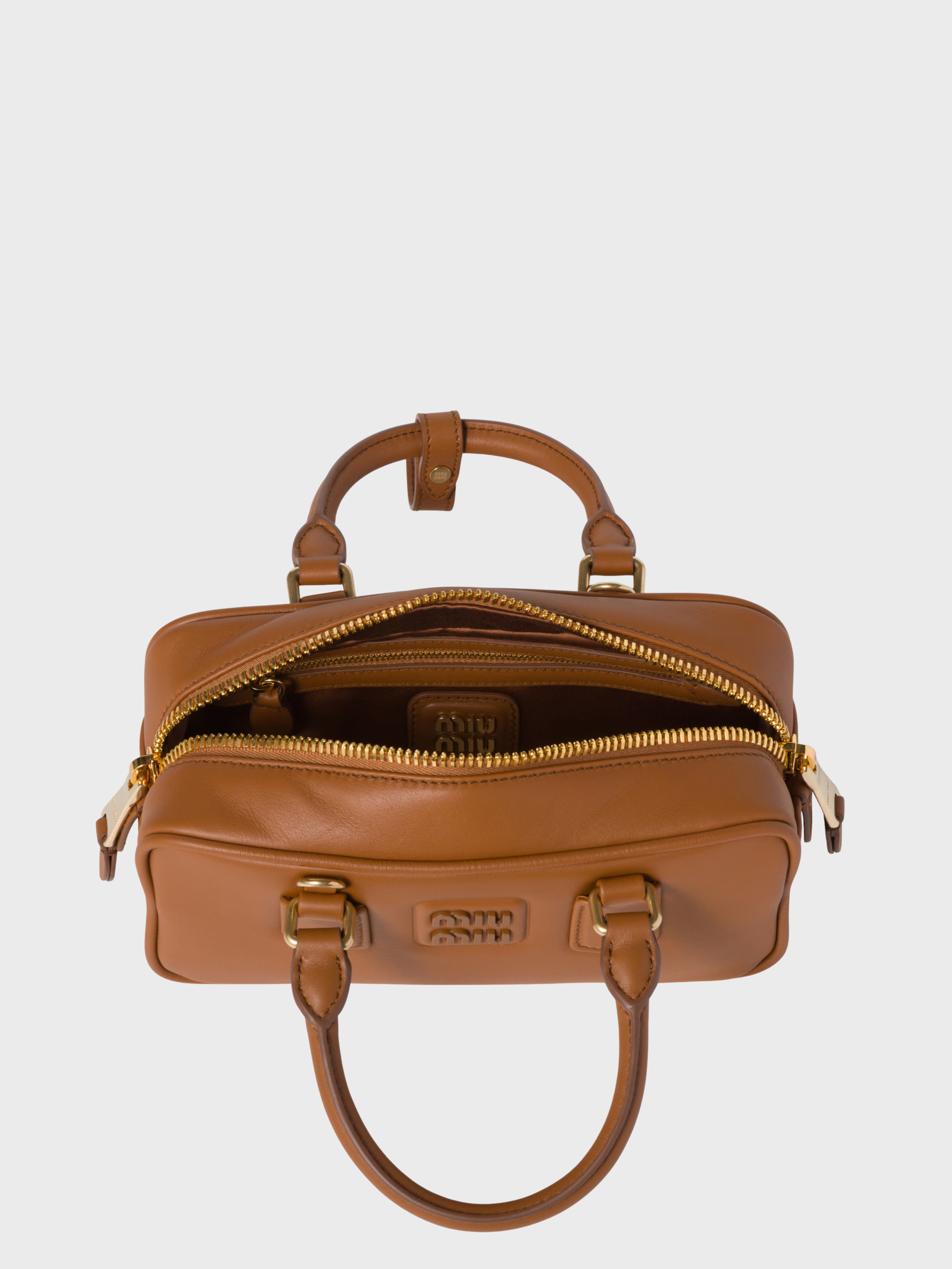 Miu Miu Arcadie in pelle Cognac Medium