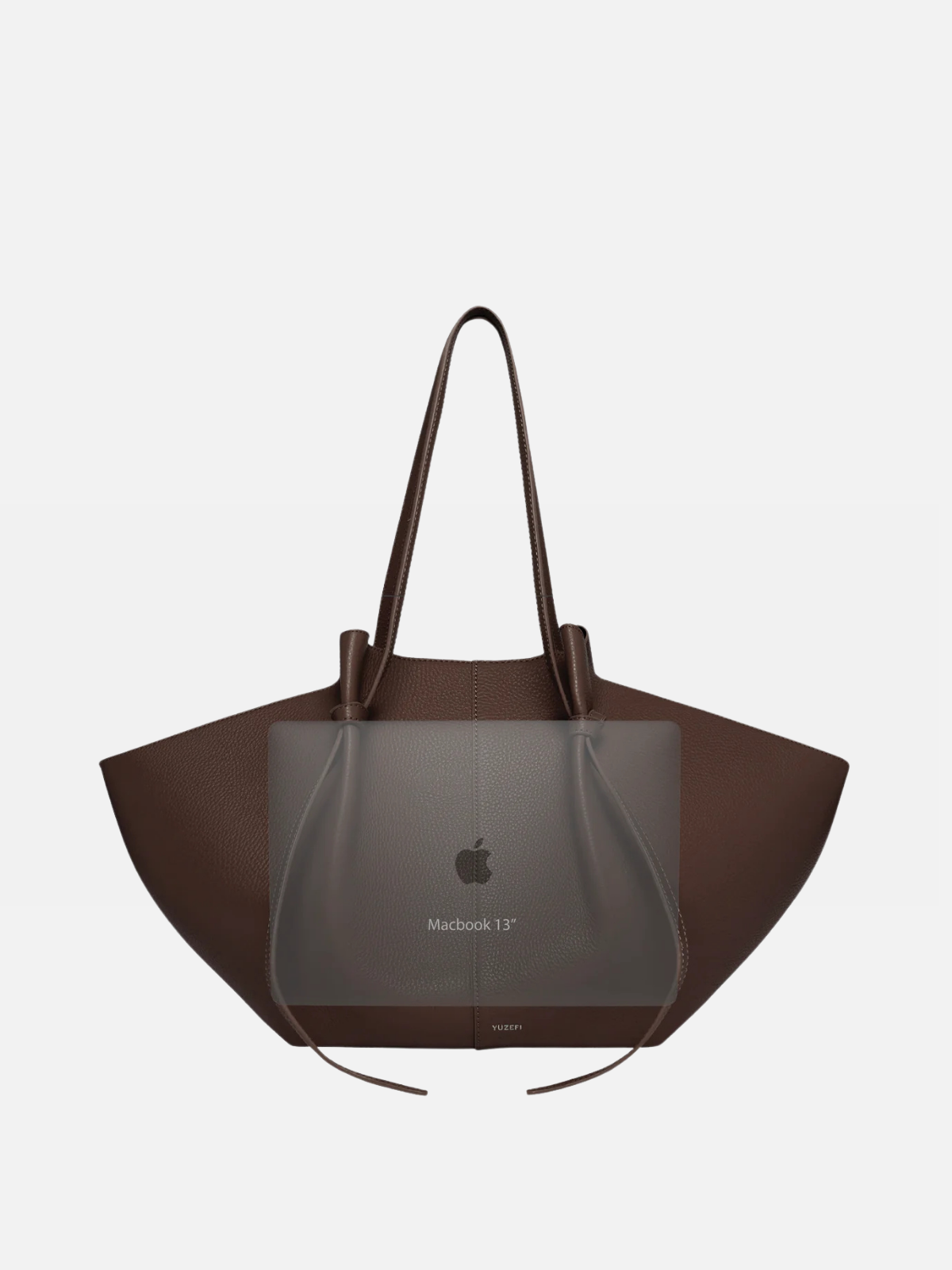 YUZEFI LARGE MOCHI - ANGORA PEBBLE GRAINED LEATHER