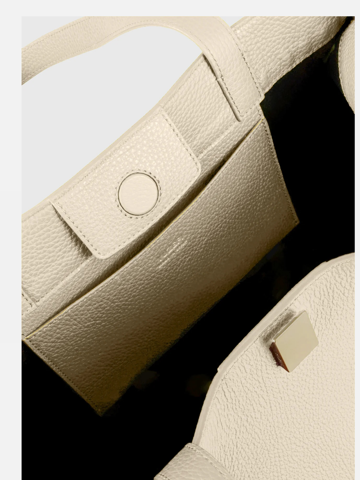 YUZEFI GYOZA TOTE - ANGORA PEBBLE GRAINED LEATHER