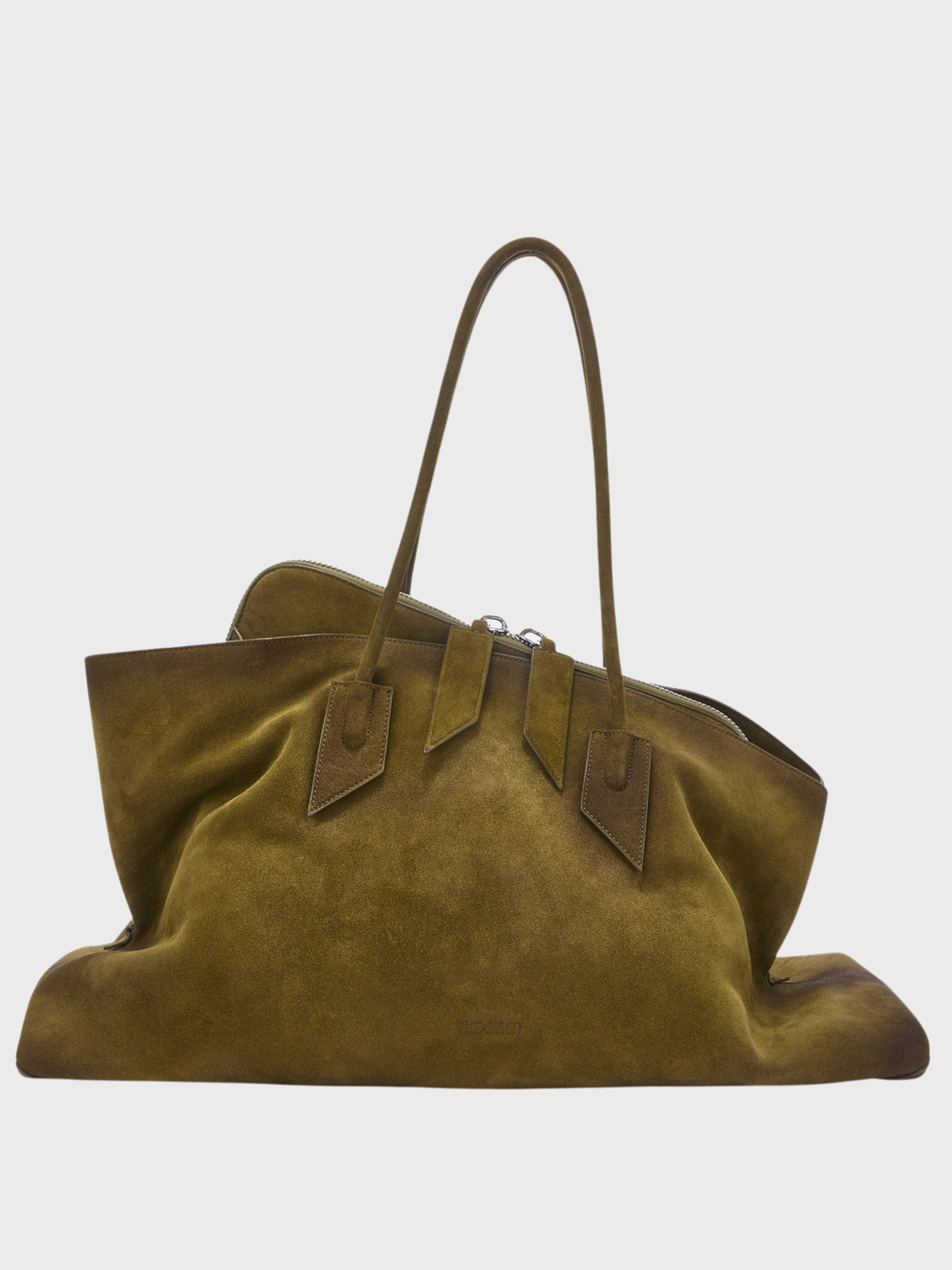The Attico La Passeggiata Large Green Suede