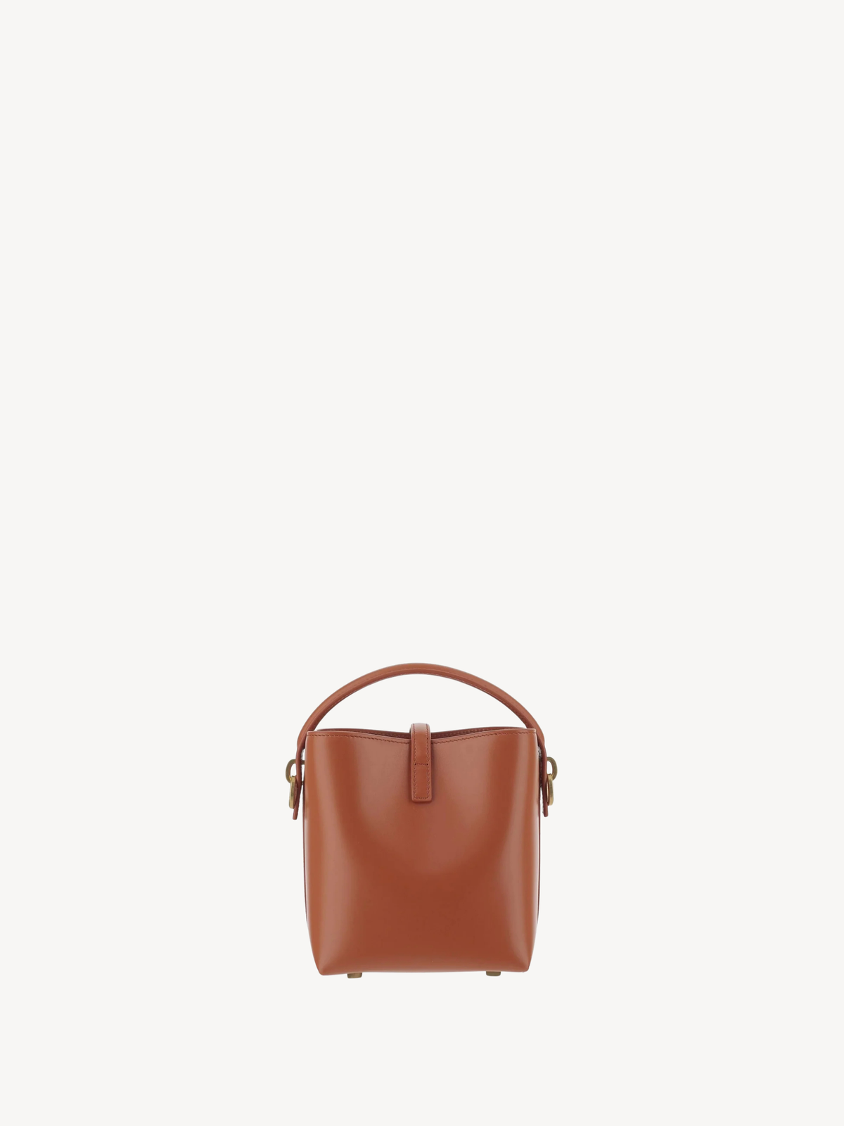 Saint Laurent Le 37 Mini Leather Bag Orange Fox
