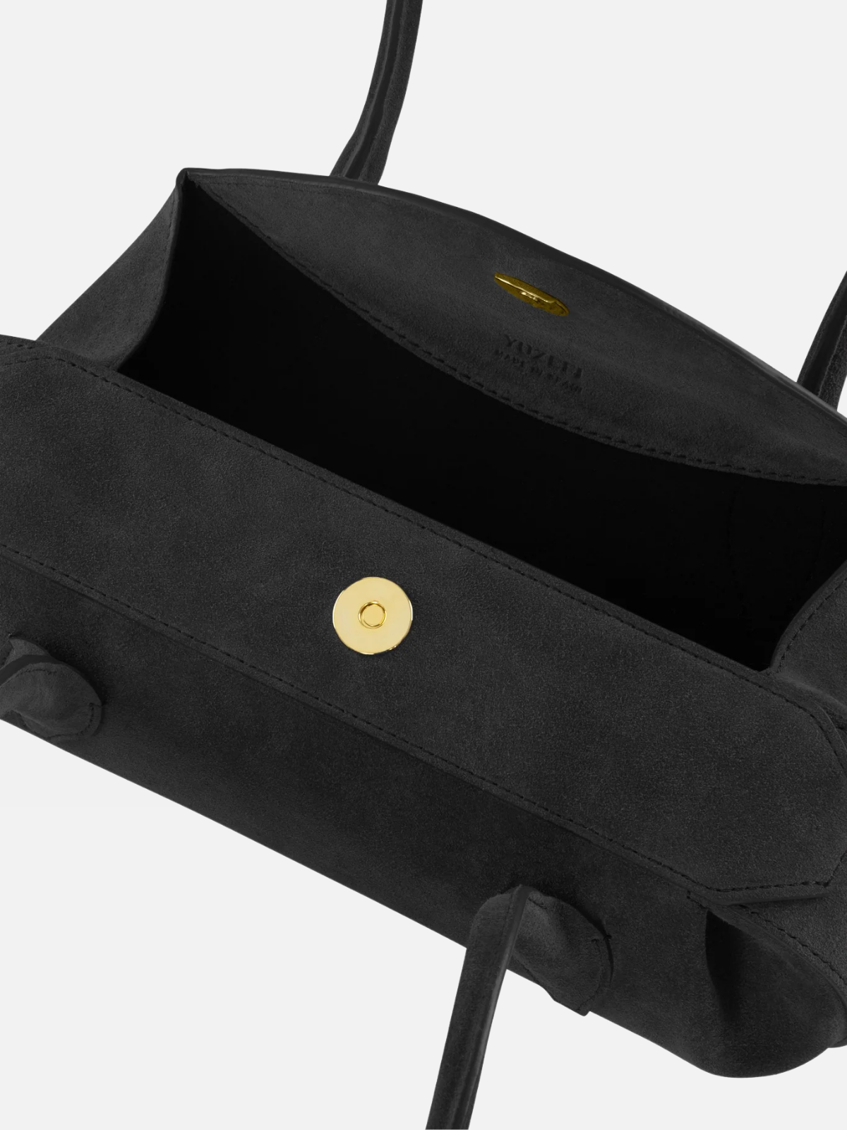 OYSTER MINI SHOULDER BAG - BLACK SUEDE