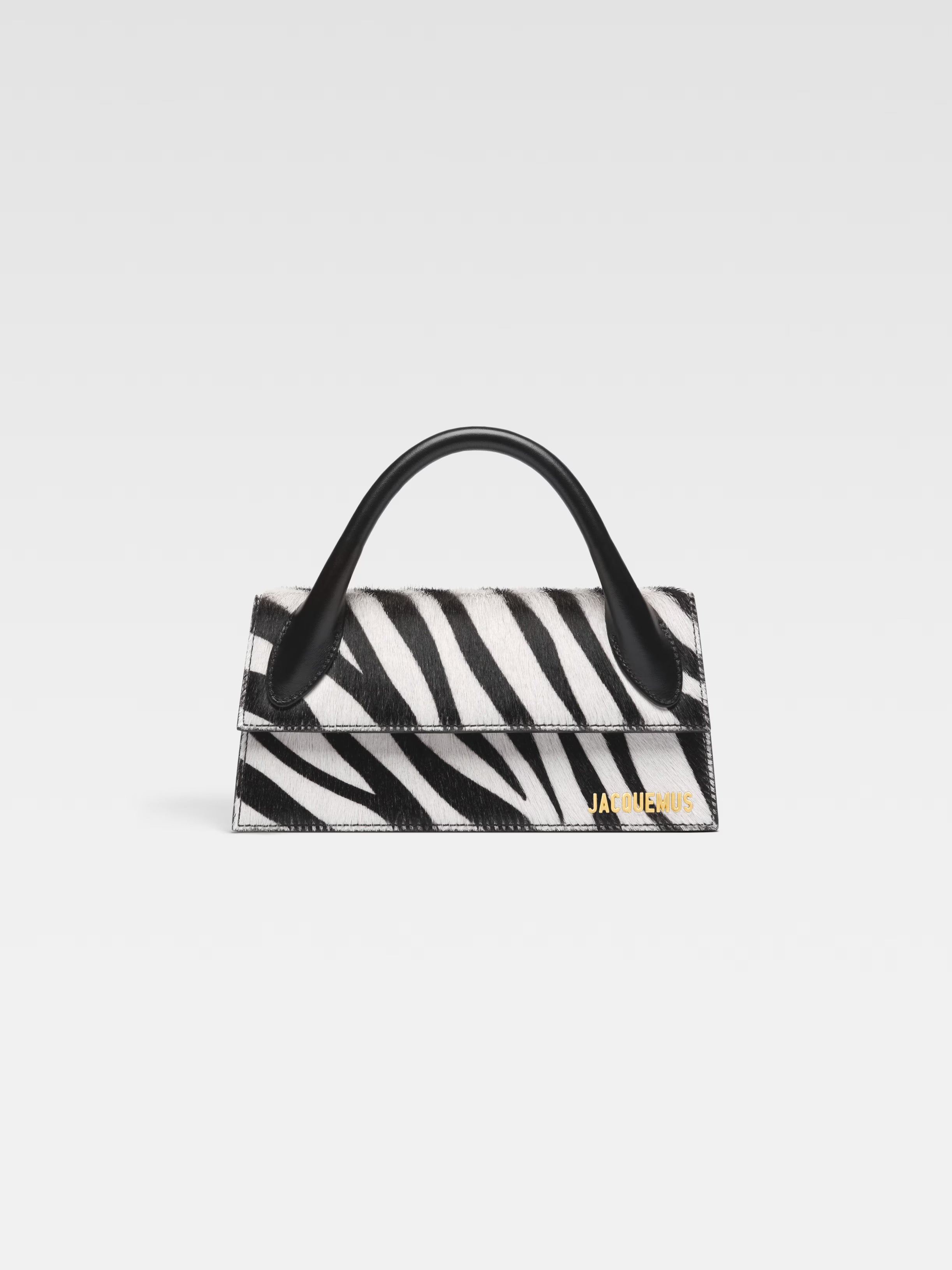 Jacquemus Le Chiquito Long Black e White Zebra