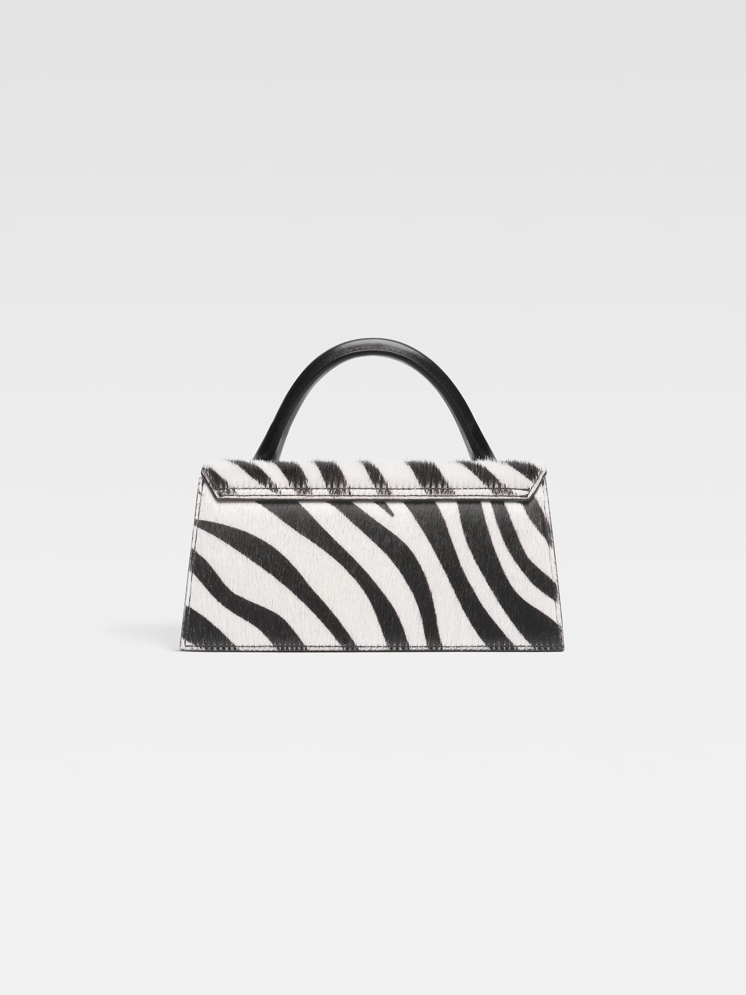 Jacquemus Le Chiquito Long Black e White Zebra
