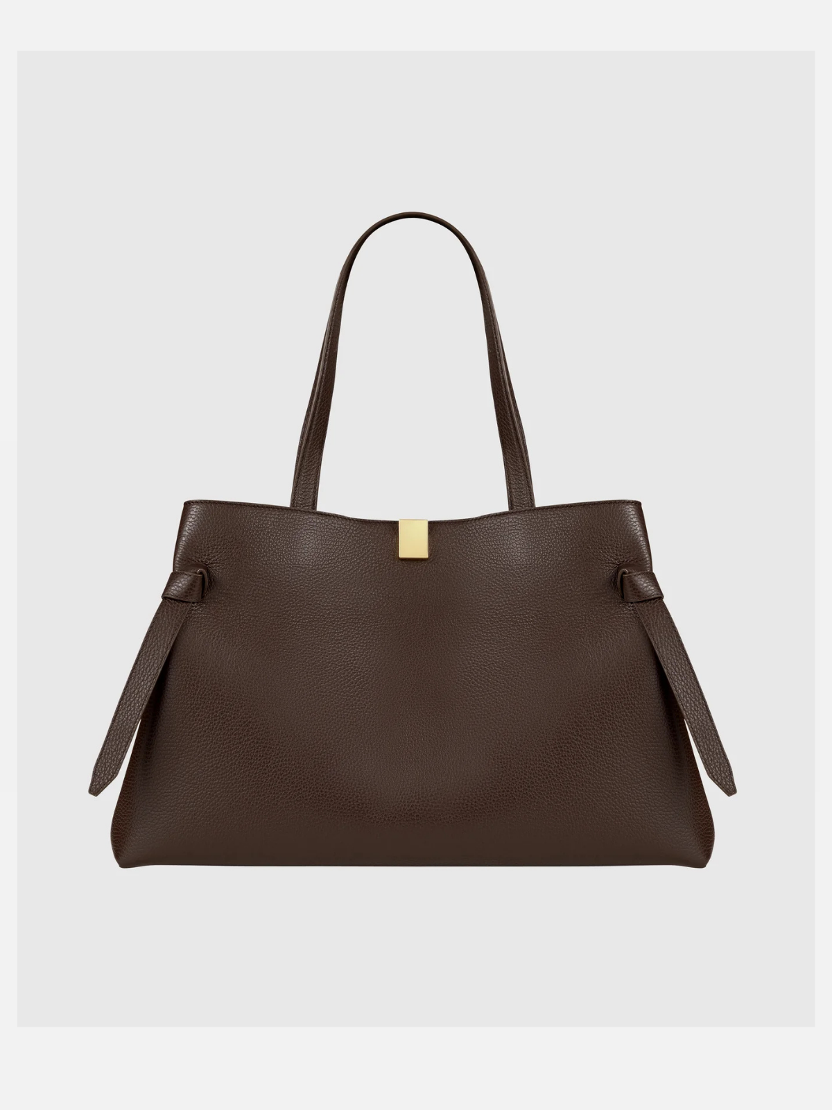 YUZEFI GYOZA TOTE - ESPRESSO PEBBLE GRAINED LEATHER
