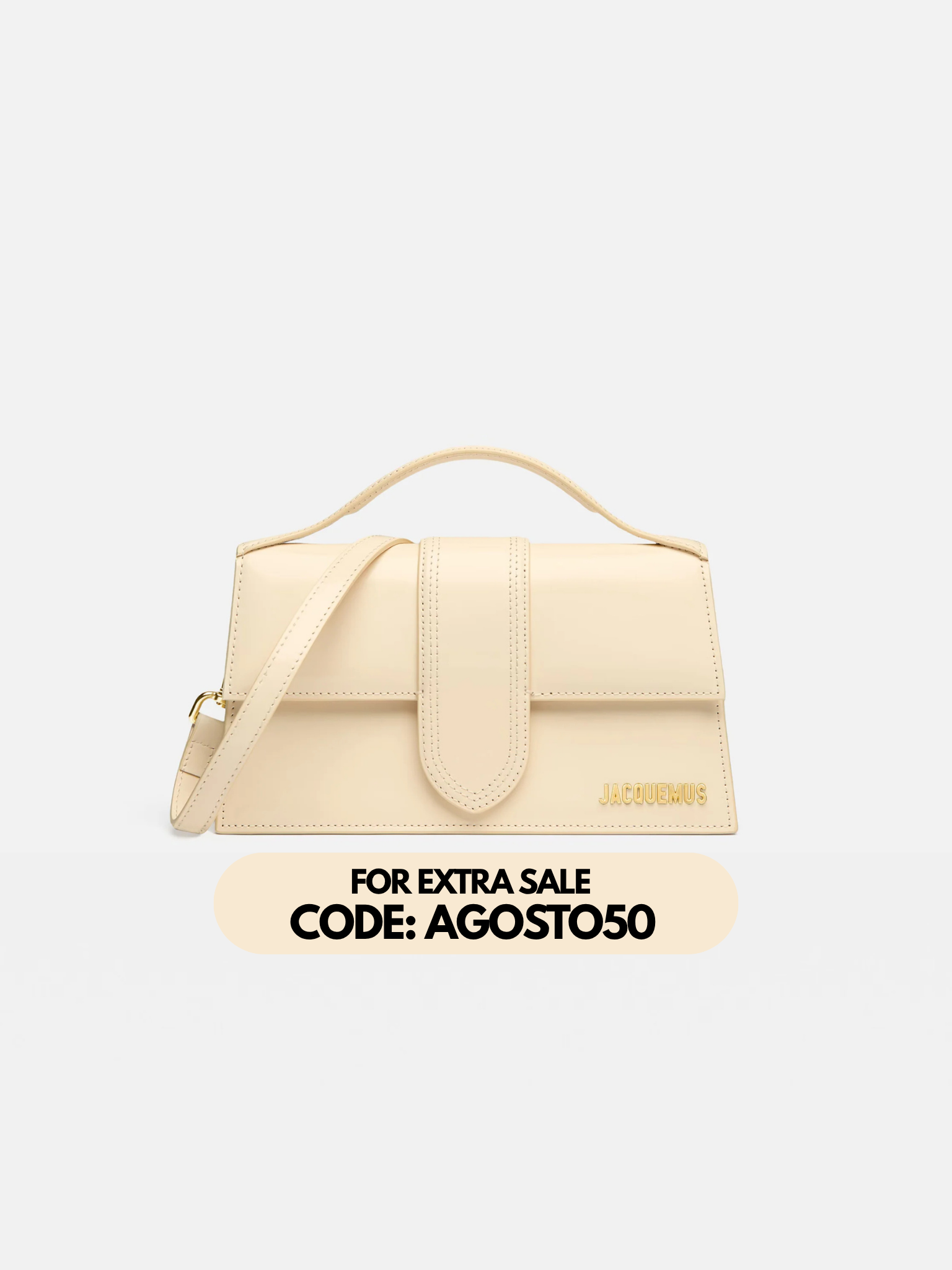 Jacquemus Le Grand Bambino Light Ivory