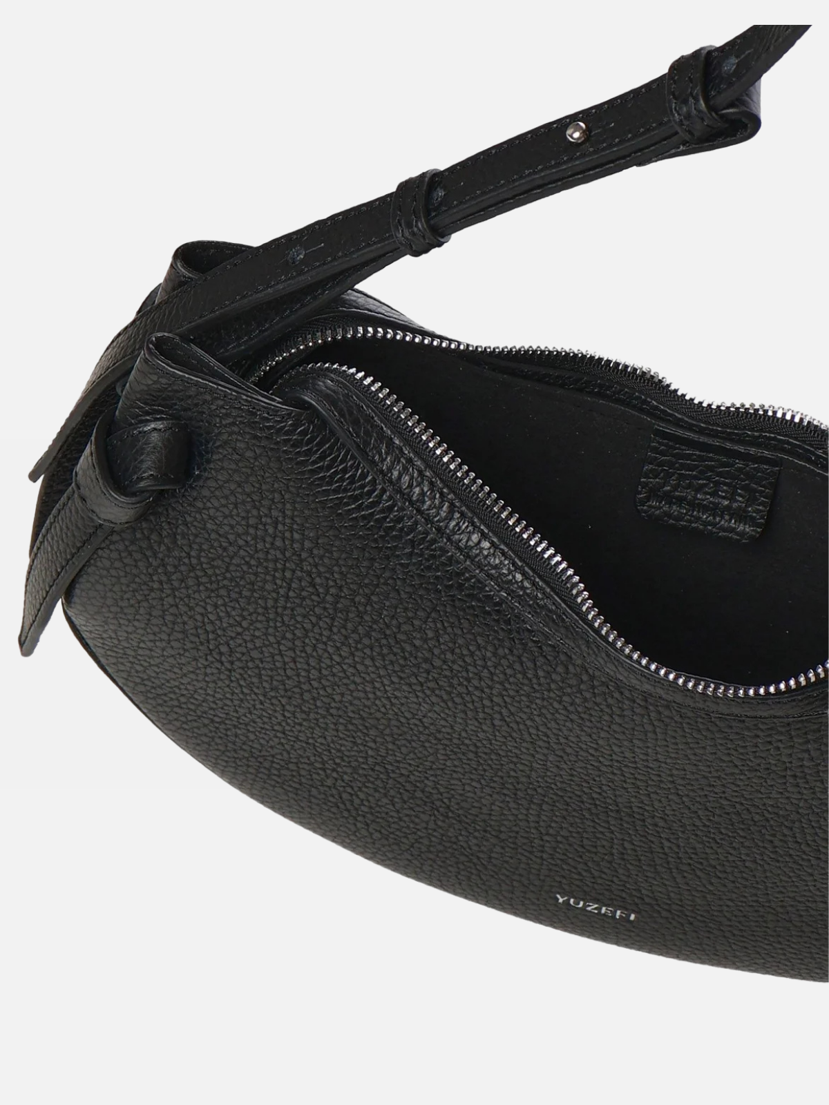 YUZEFI FORTUNE COOKIE - PEBBLE GRAIN LEATHER BLACK