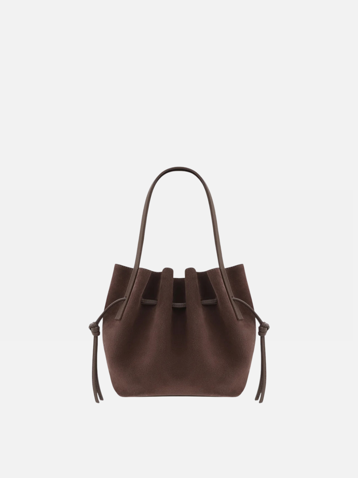 YUZEFI SCALLOP MINI TOTE - NUTMEG SUEDE